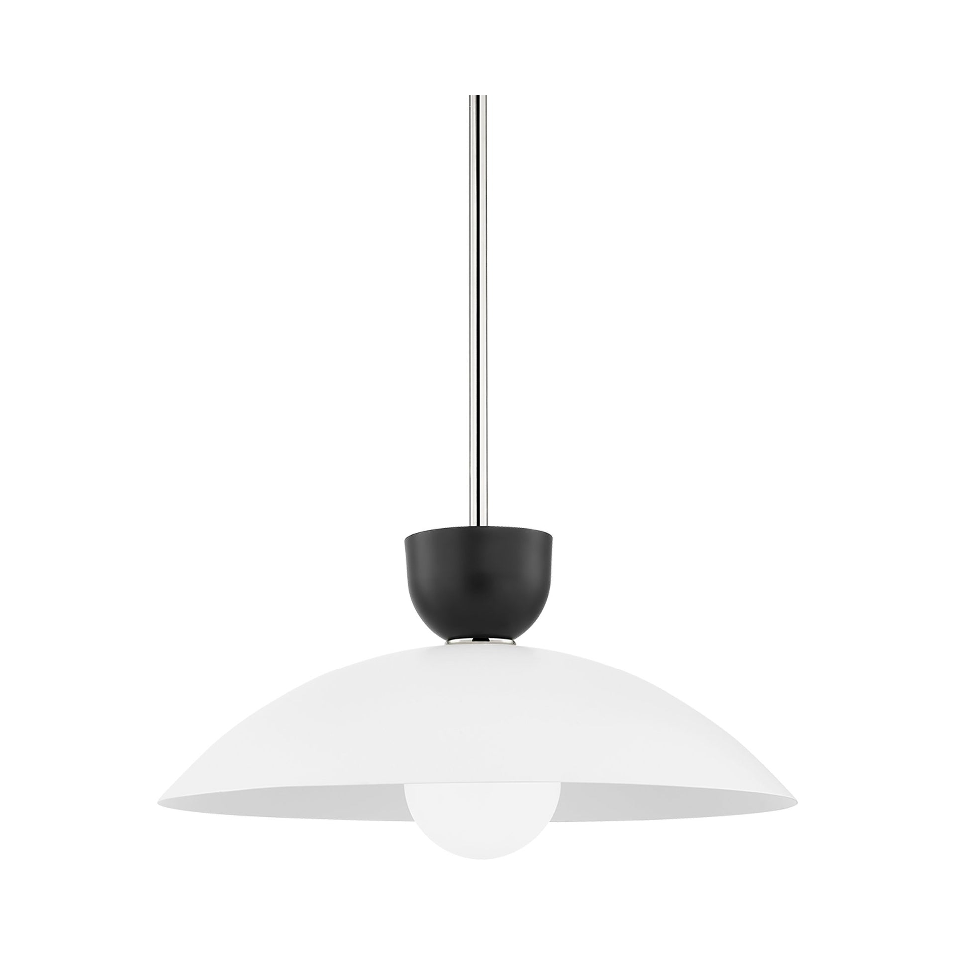 Leander Pendant Light - Polished Nickel / 20" Dia