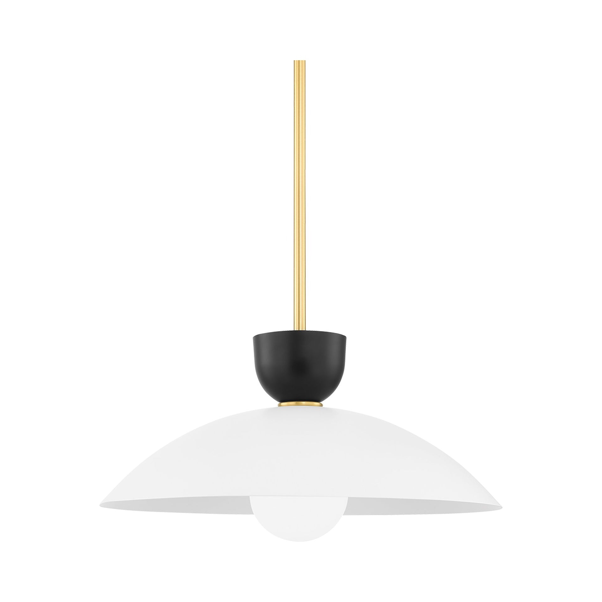 Leander Pendant Light - Antique Brass / 20" Dia