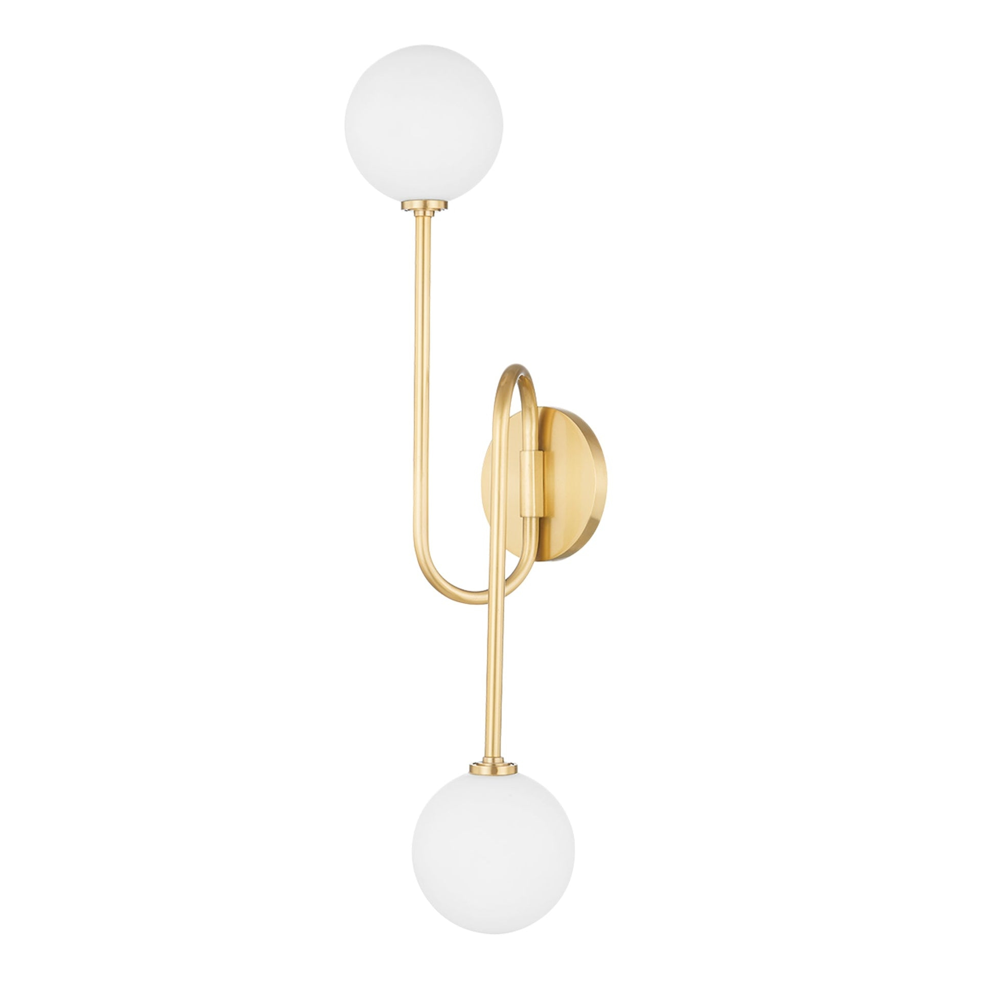 Keanu Sconce - White / Polished Nickel