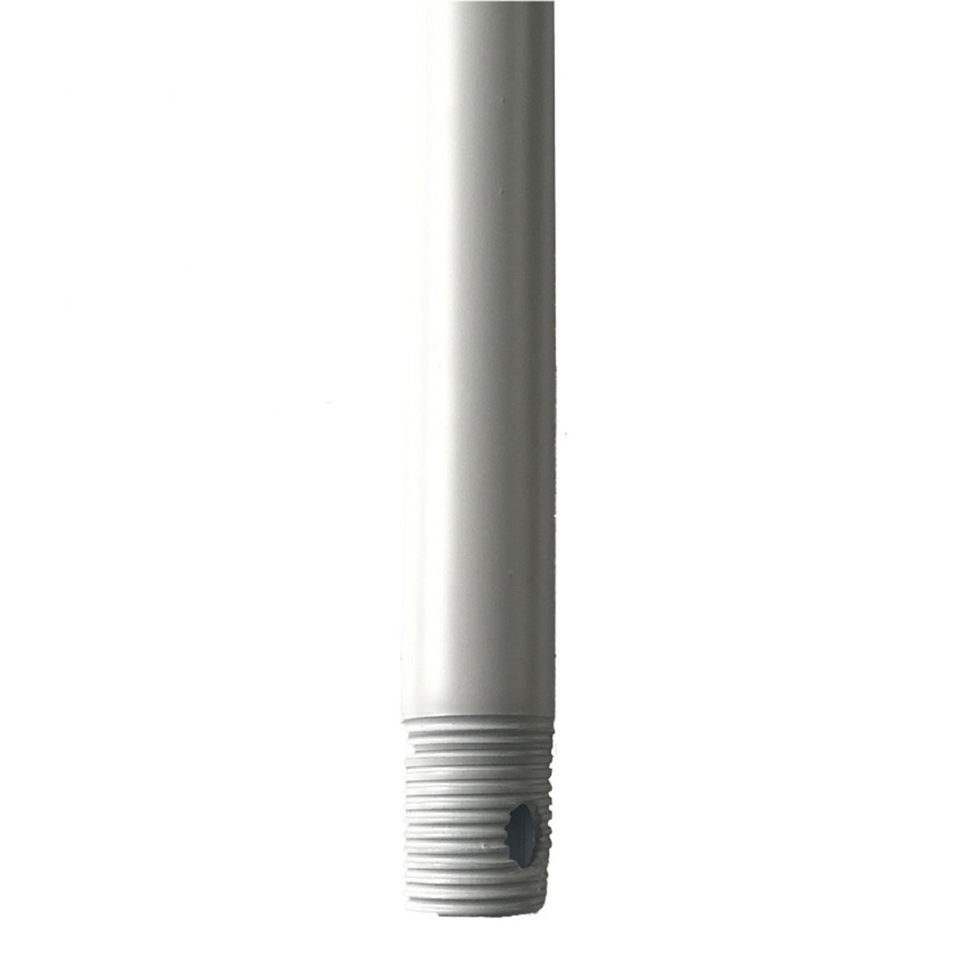 48-Inch Matte White Steel Ceiling Fan Downrod