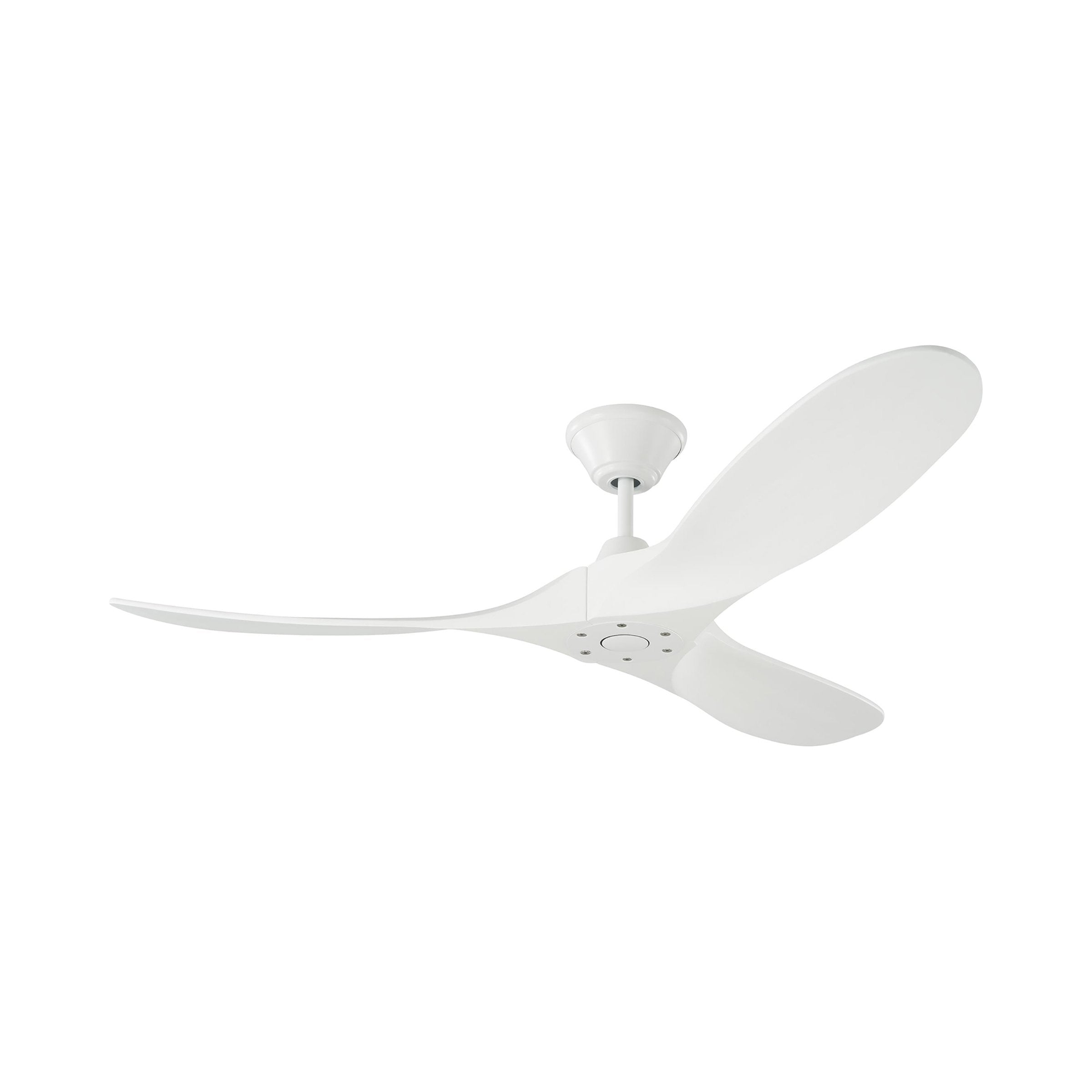 52-Inch Brushed Steel and Walnut LED Ceiling Fan