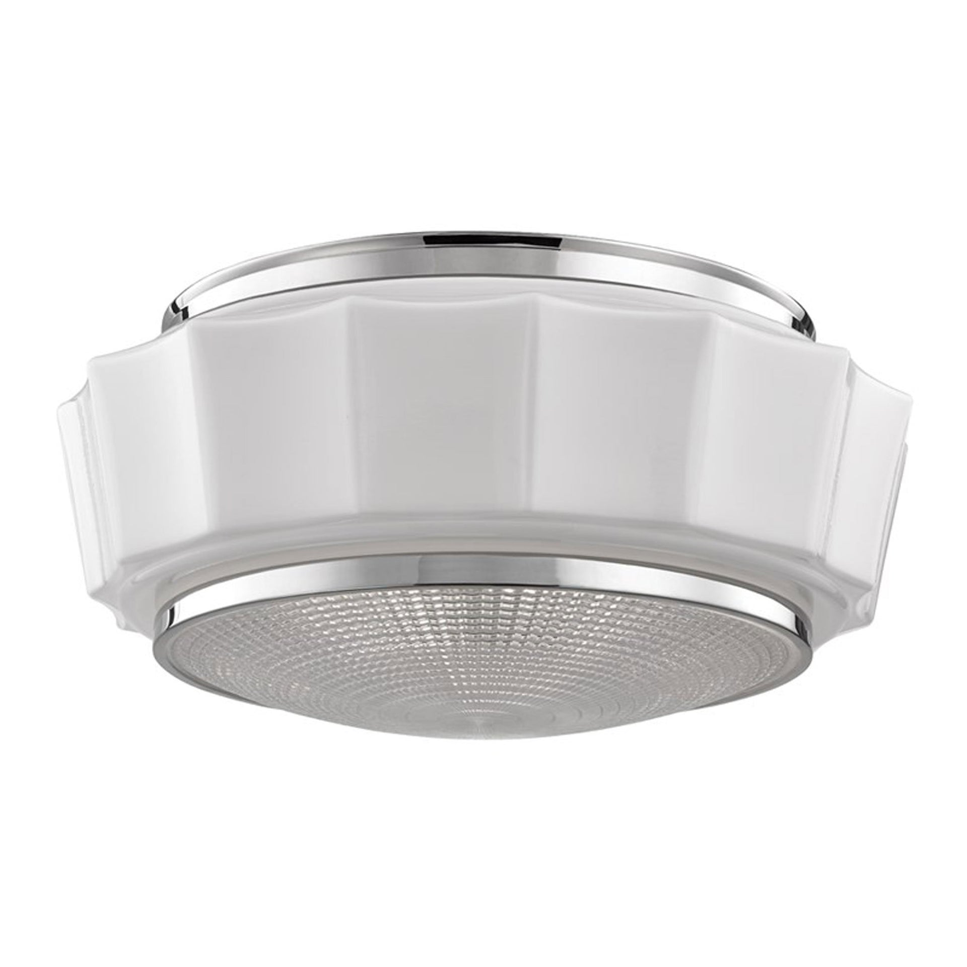 Elegant Aged Brass 3-Light Flush Mount with Glossy Opal Glass Shade