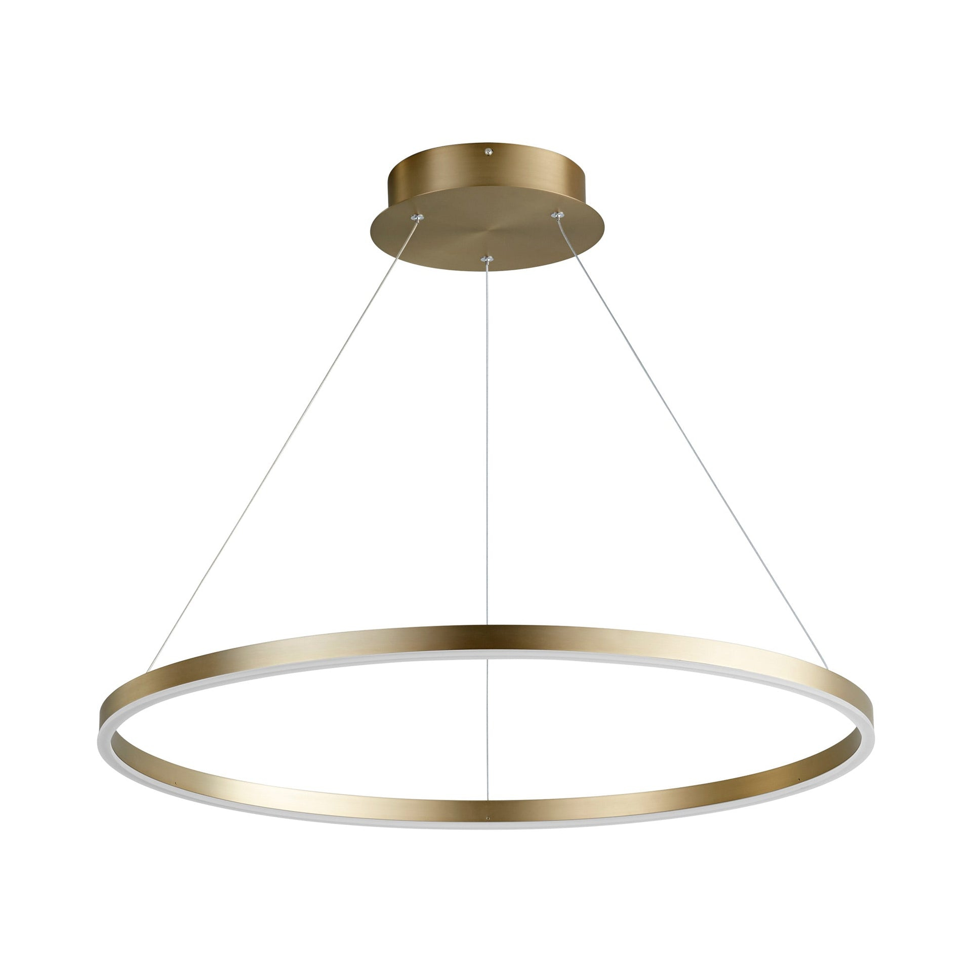 31.5 Inch 78W 1 Led Pendant-Aged Brass Finish Oxygen Lighting 3-65-40