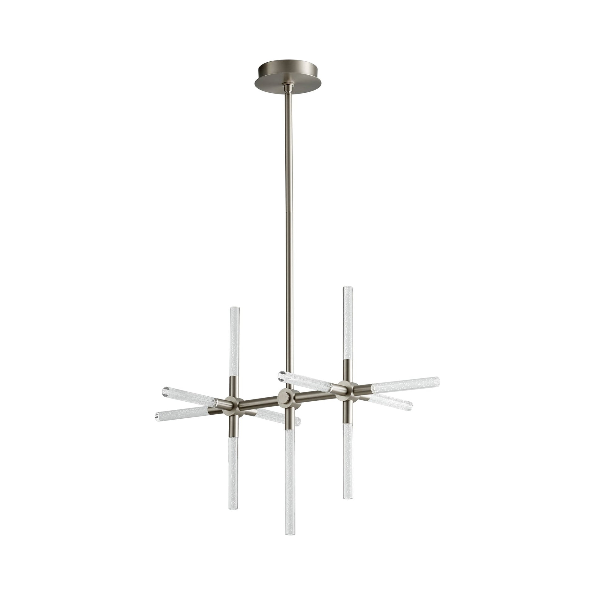 33.13 Inch 23.1W 11 Led Chandelier-Satin Nickel Finish Oxygen Lighting 3-603-24