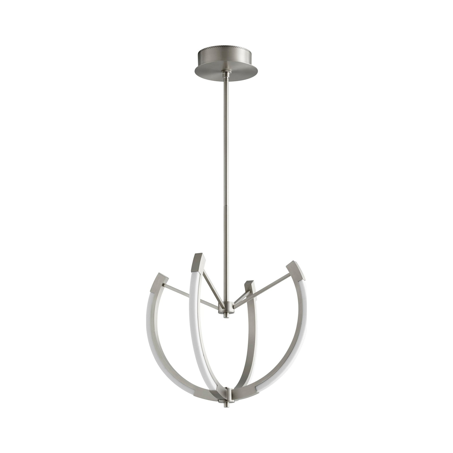 21 Inch 40W 4 Led Chandelier-Satin Nickel Finish Oxygen Lighting 3-6140-24