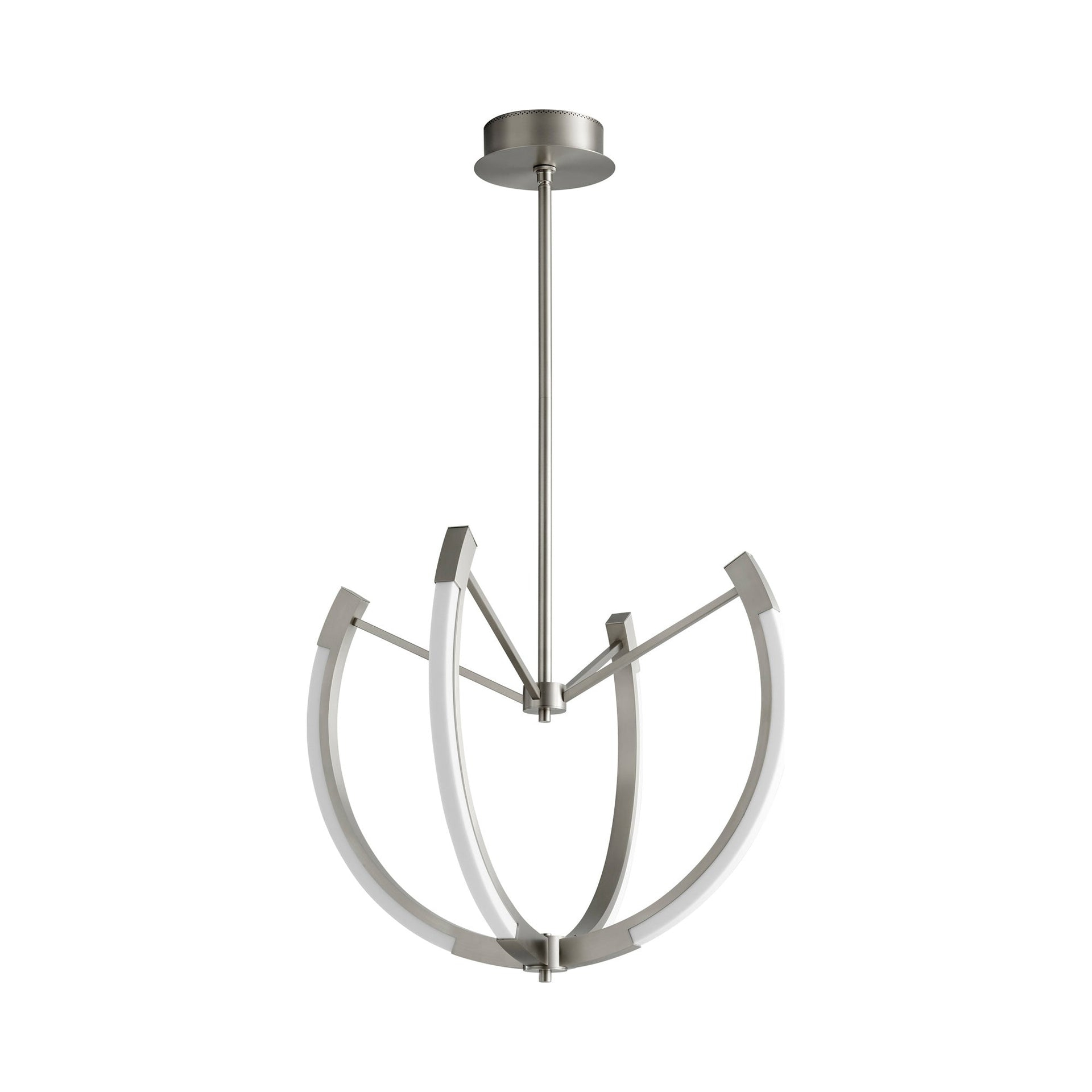 28 Inch 54W 4 Led Chandelier-Satin Nickel Finish Oxygen Lighting 3-6141-24