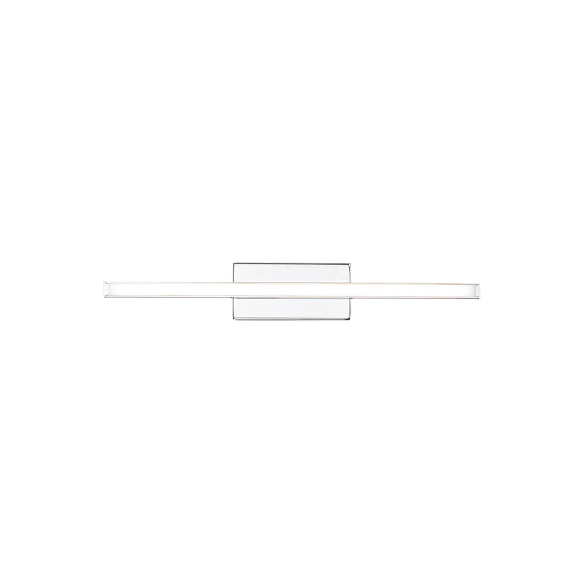 WAC Lighting Parallax 18" LED 3000K 1-Light Aluminum Wall Sconce in Chrome