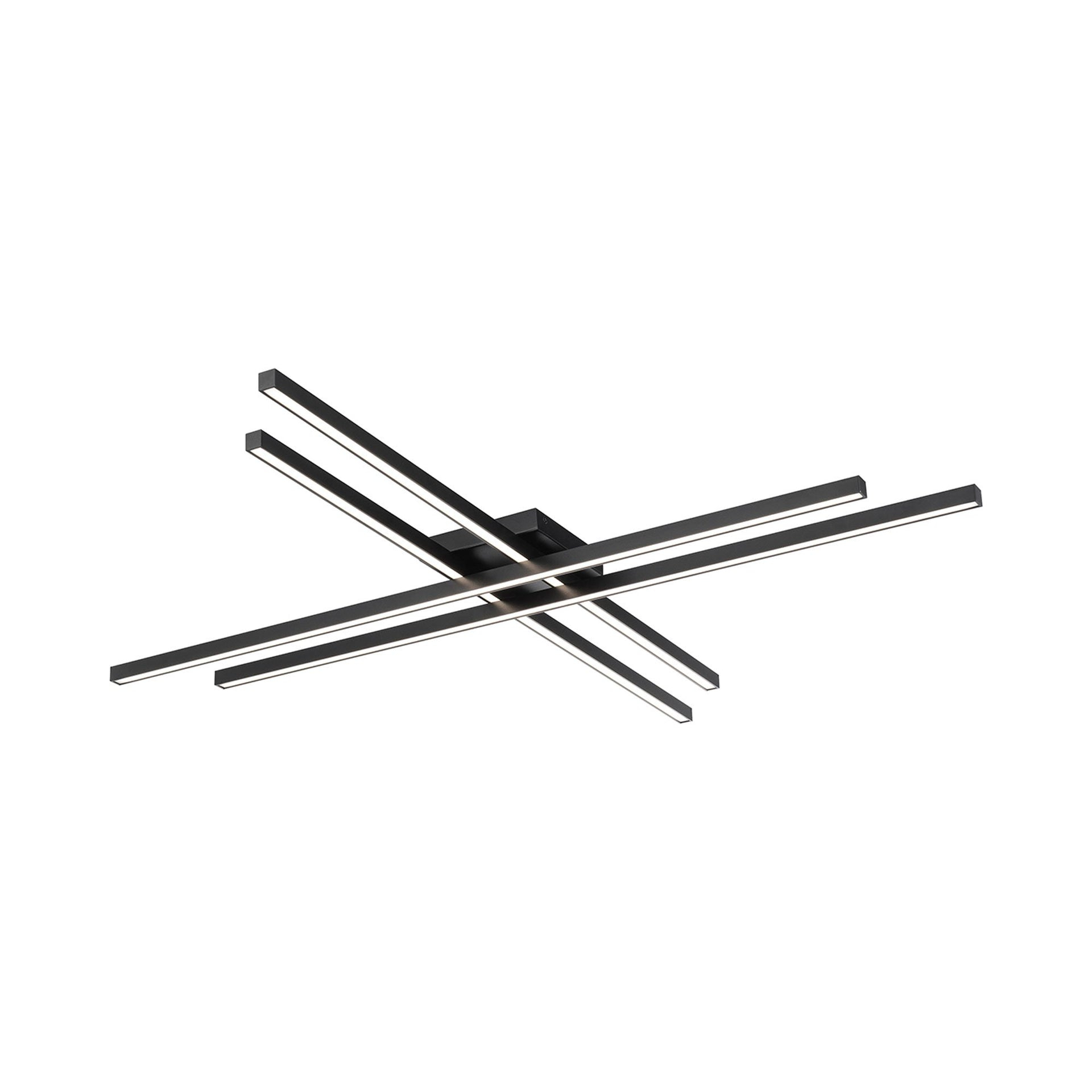 WAC Lighting dweLED, Parallax 42in LED Flush Mount 3-CCT 2700K-3000K-3500K Set to 3000K in Black