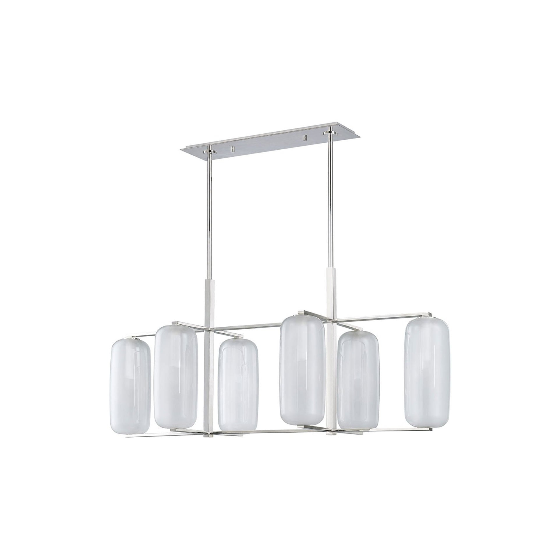 Jerry Chandelier - Polished Nickel / 6 Light