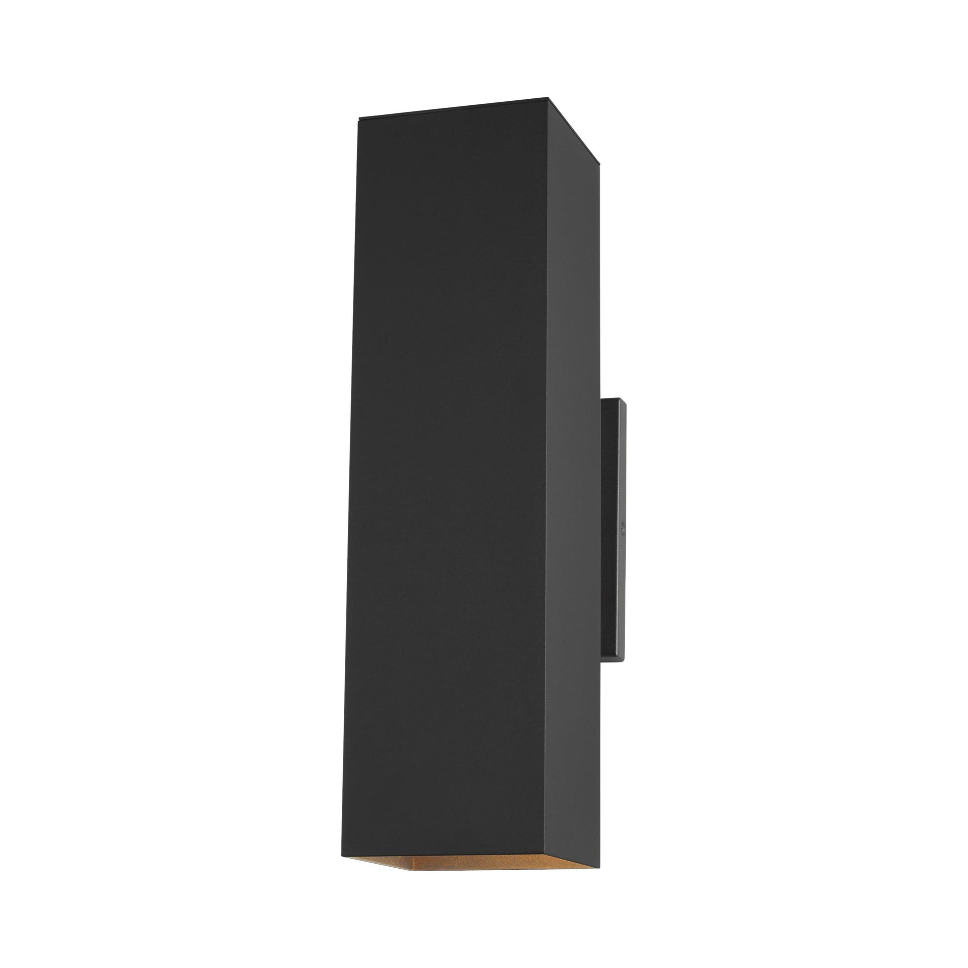 Elegant Pohl Black Bronze LED Outdoor Wall Lantern with Tempered Glass Diffuser