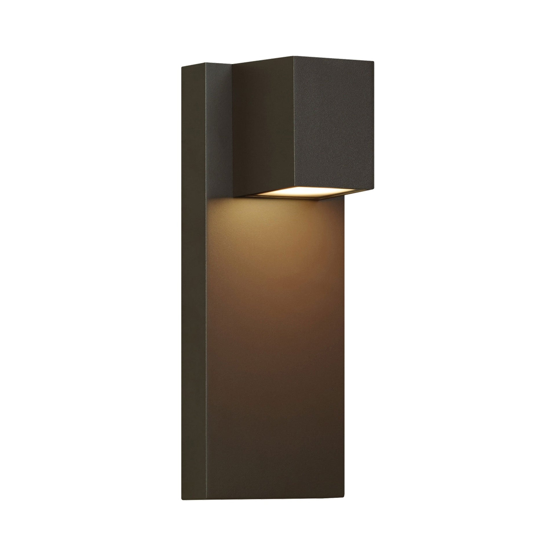 Elegant Quadrate Bronze LED Dimmable Outdoor Sconce
