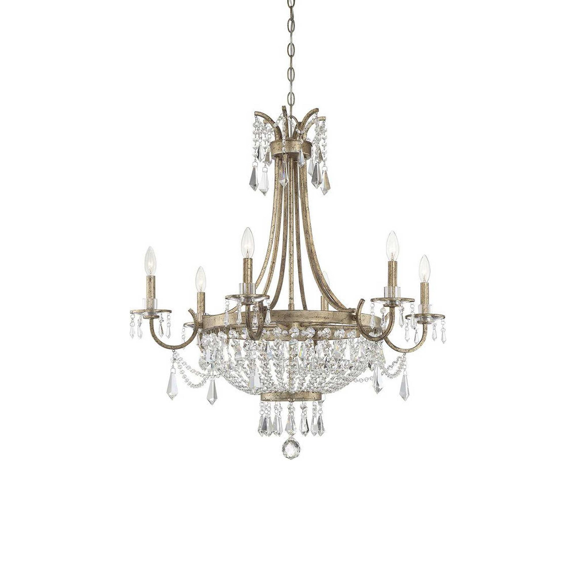 Claiborne by Brian Thomas 6-Light Chandelier in Avalite
