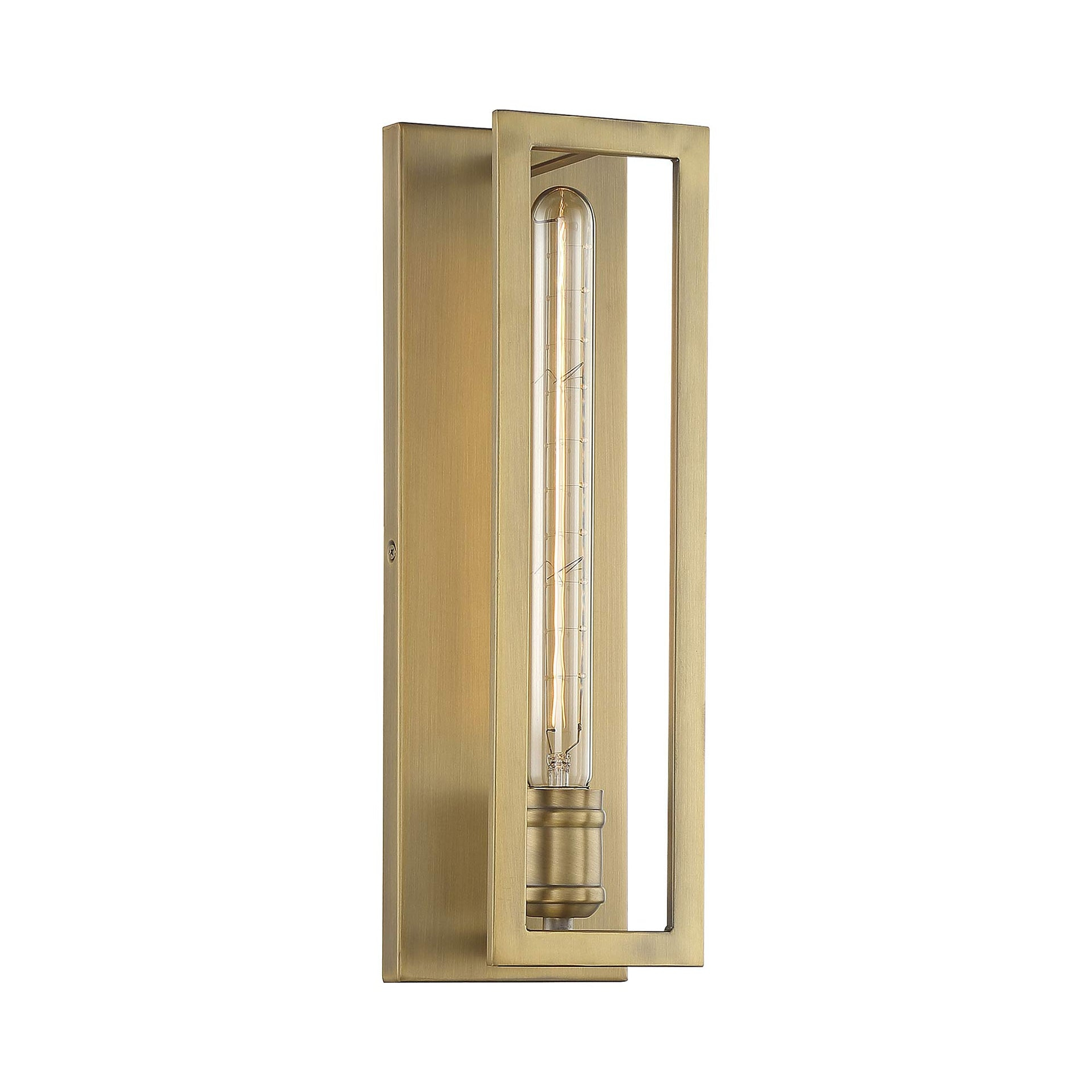 Savoy House Clifton 1 - Light Wall Light in  Warm Brass