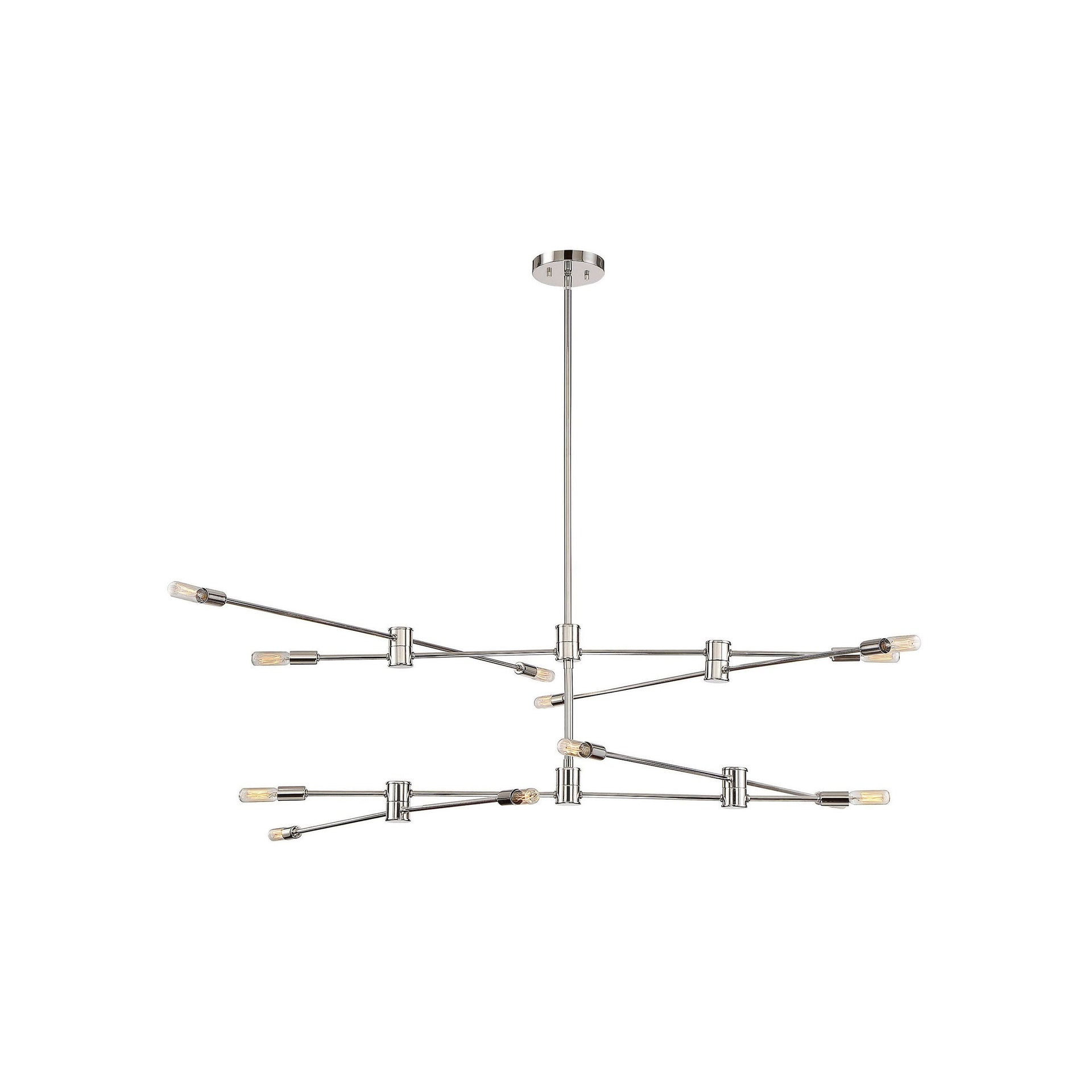 Savoy House Lyrique 12 - Light Chandelier in  Polished Nickel