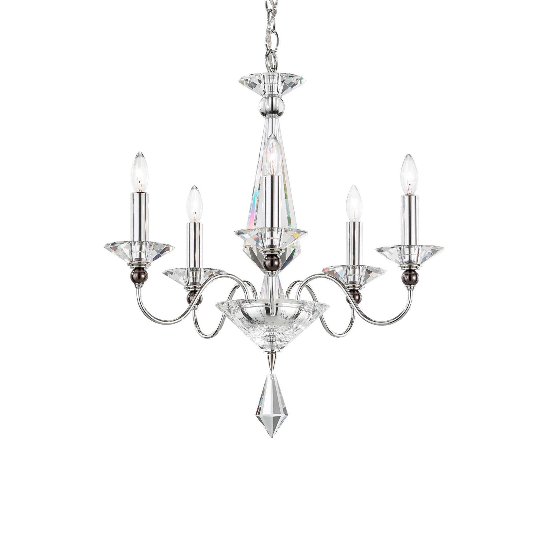 Jasmine 5 - Light Glass Classic / Traditional Chandelier