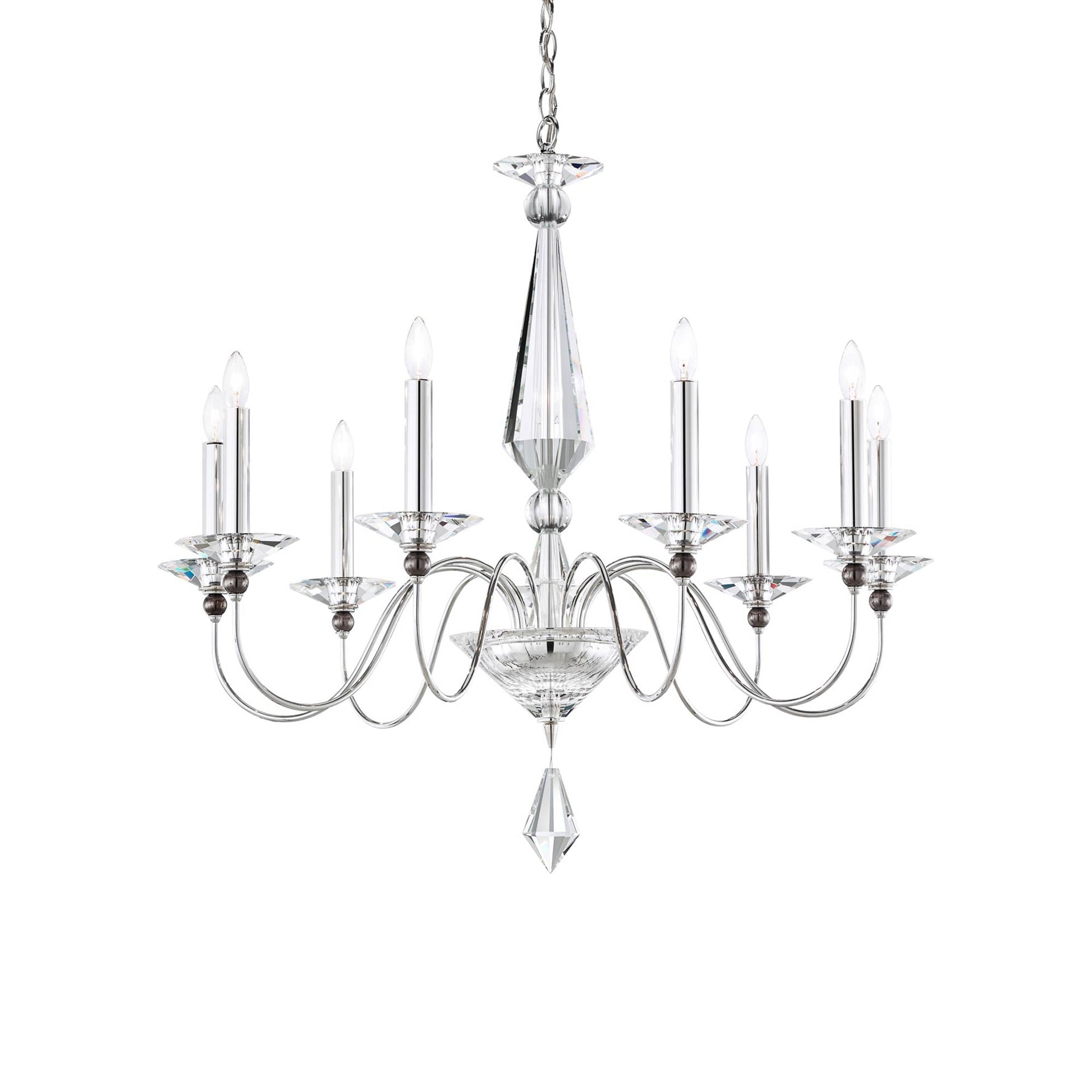 Jasmine 9 - Light Glass Classic / Traditional Chandelier