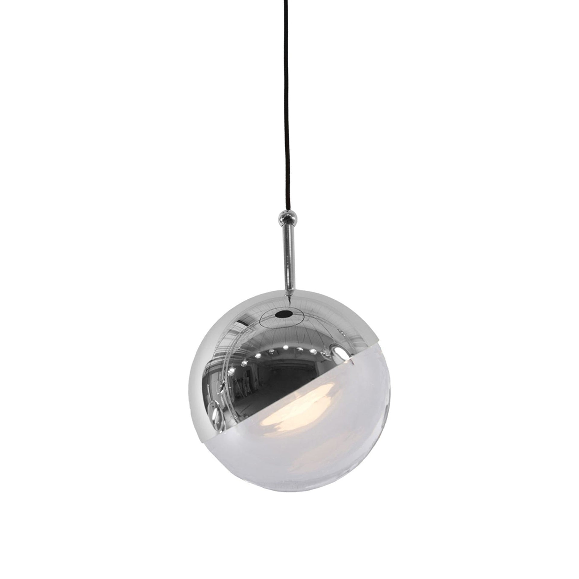 Dora Chic LED Globe Pendant Light in Chrome Finish