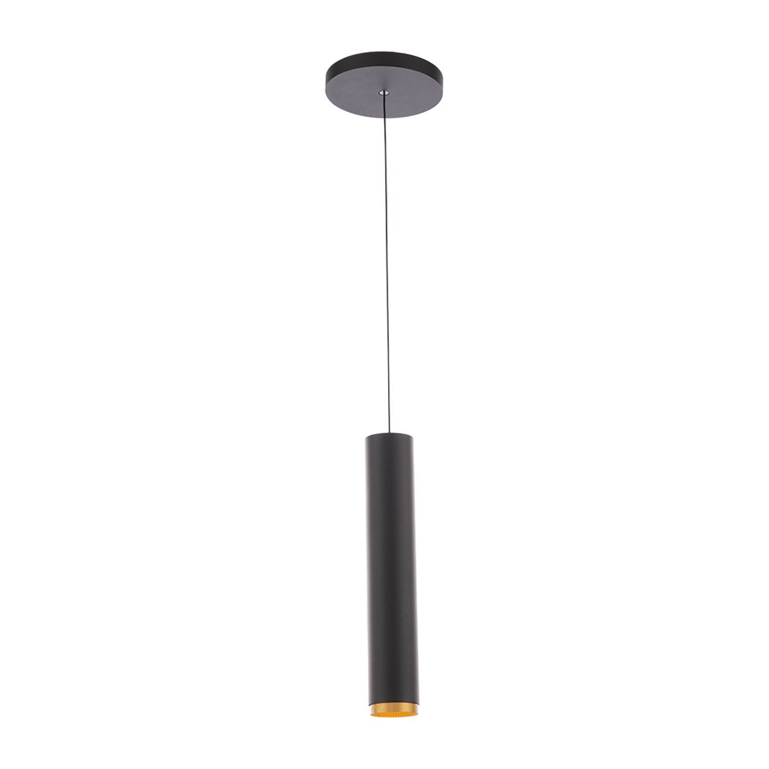 Silo Slim Black & Gold LED Aluminum Pendant Light