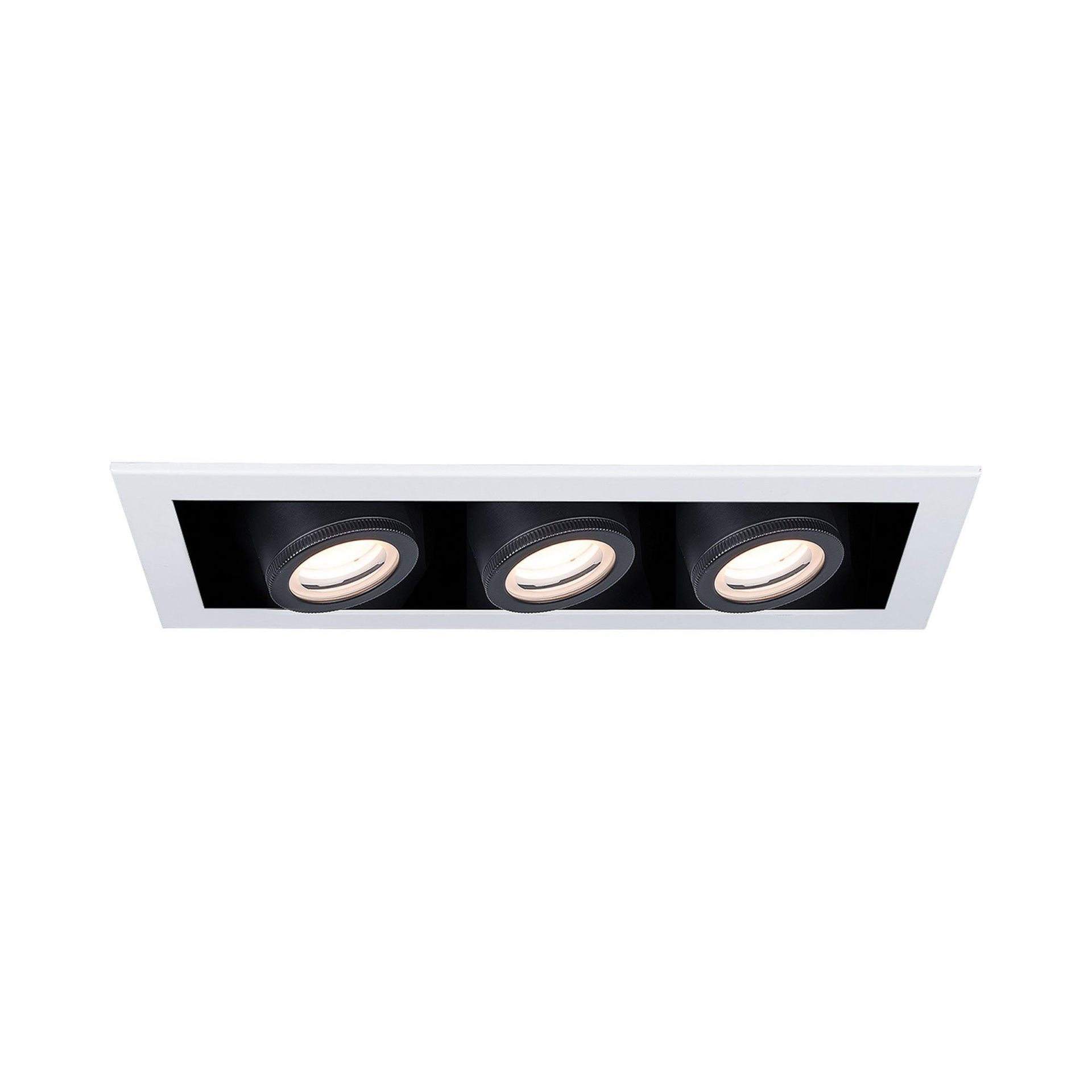 Silo Multiples 3-Light LED White Aluminum Recessed Trim