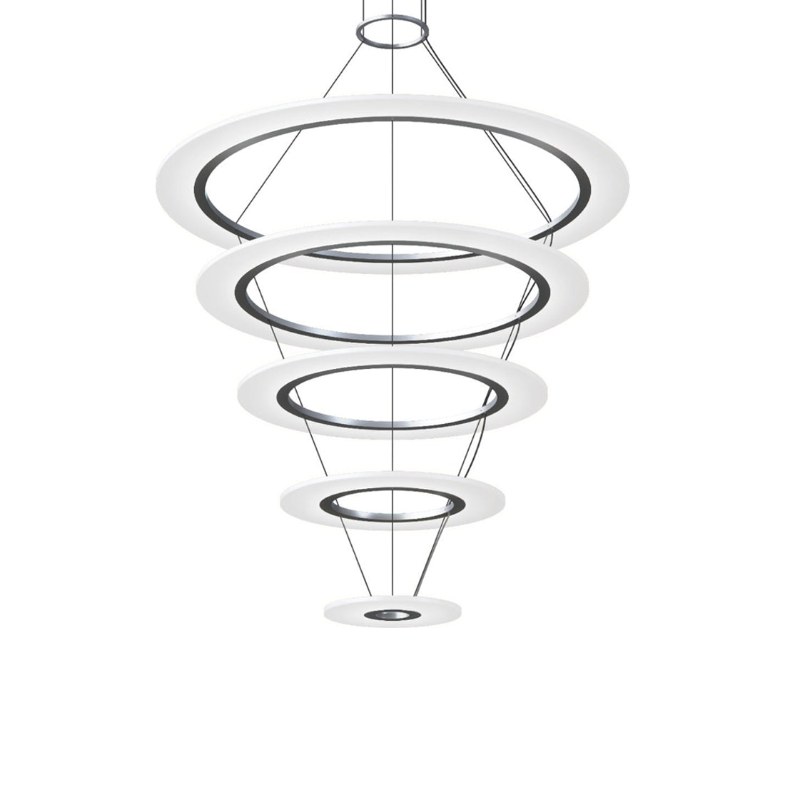 Bright Satin Aluminum LED Pendant Light for Indoor/Outdoor