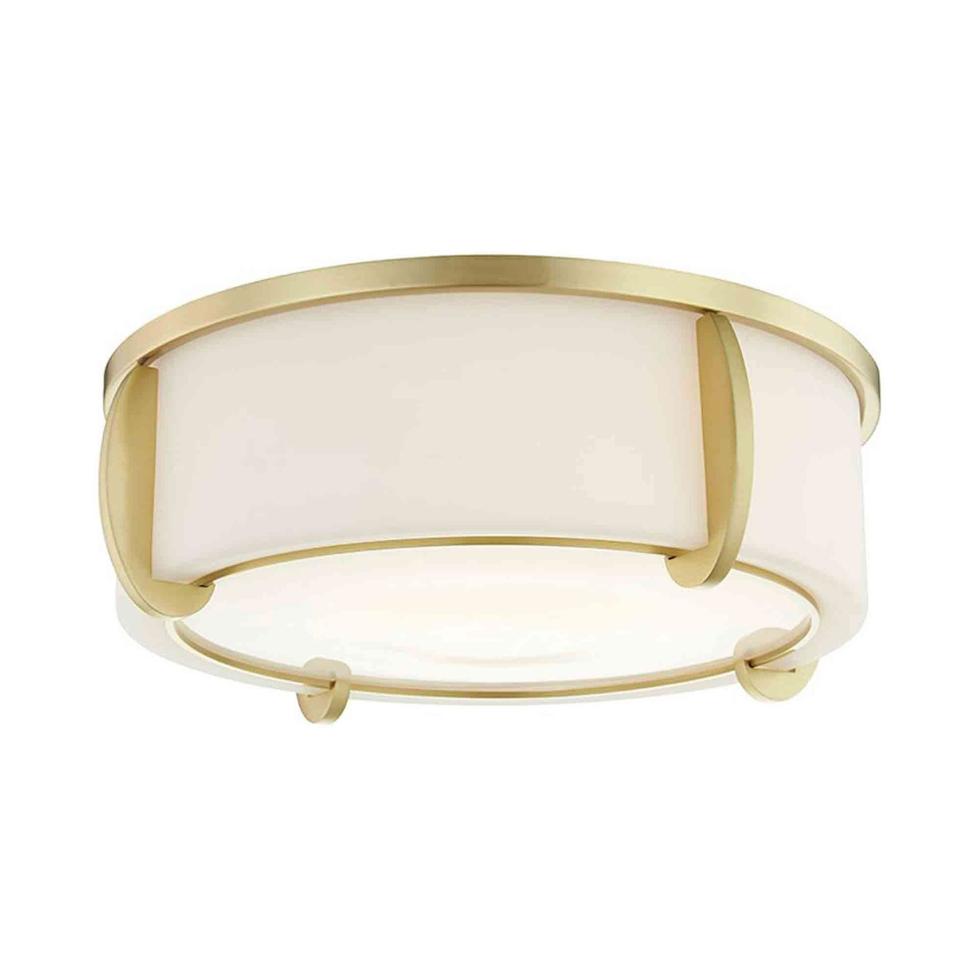 Alayna Flush Mount Light - Aged Brass
