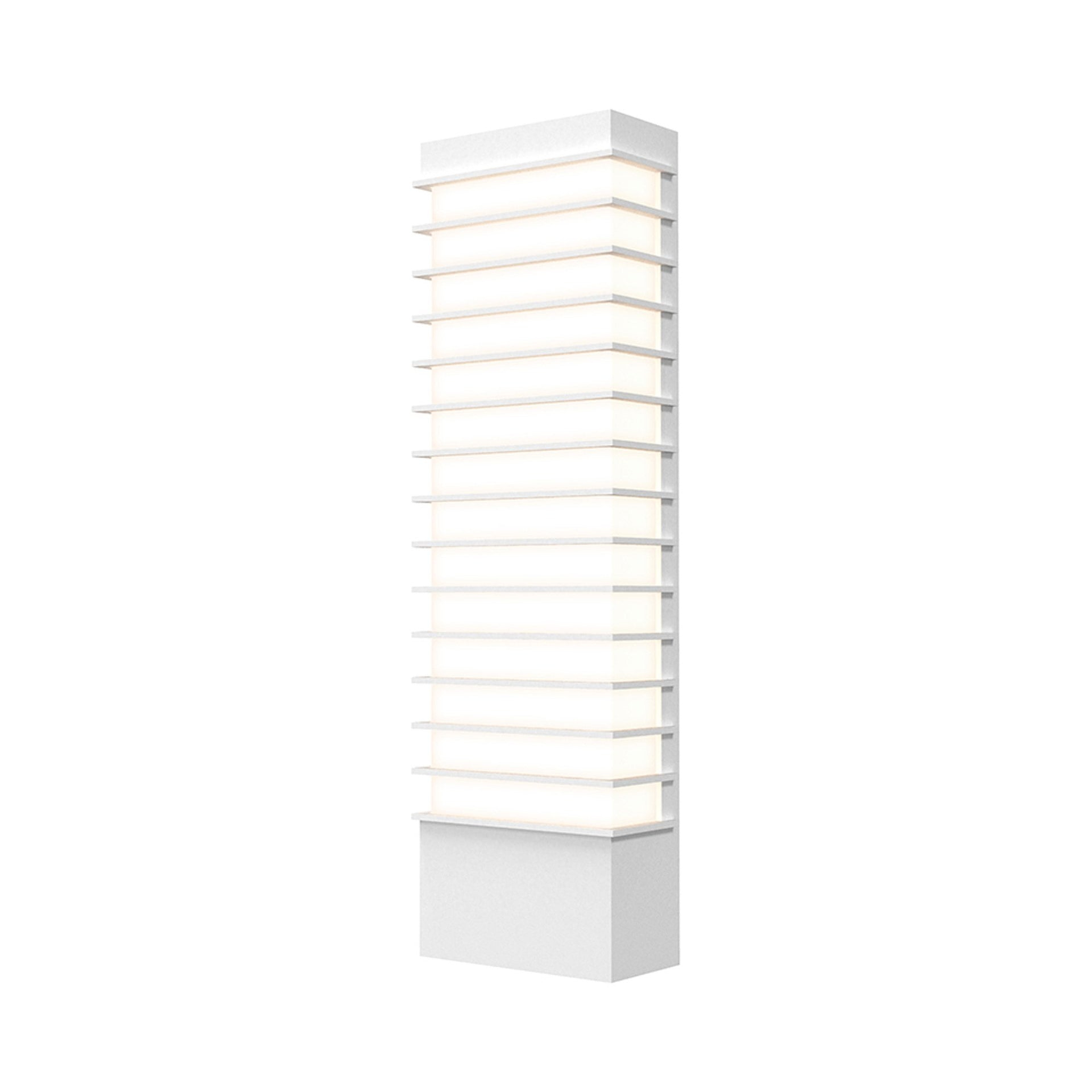 White Dimmable Direct Wired Electric Wall Sconce