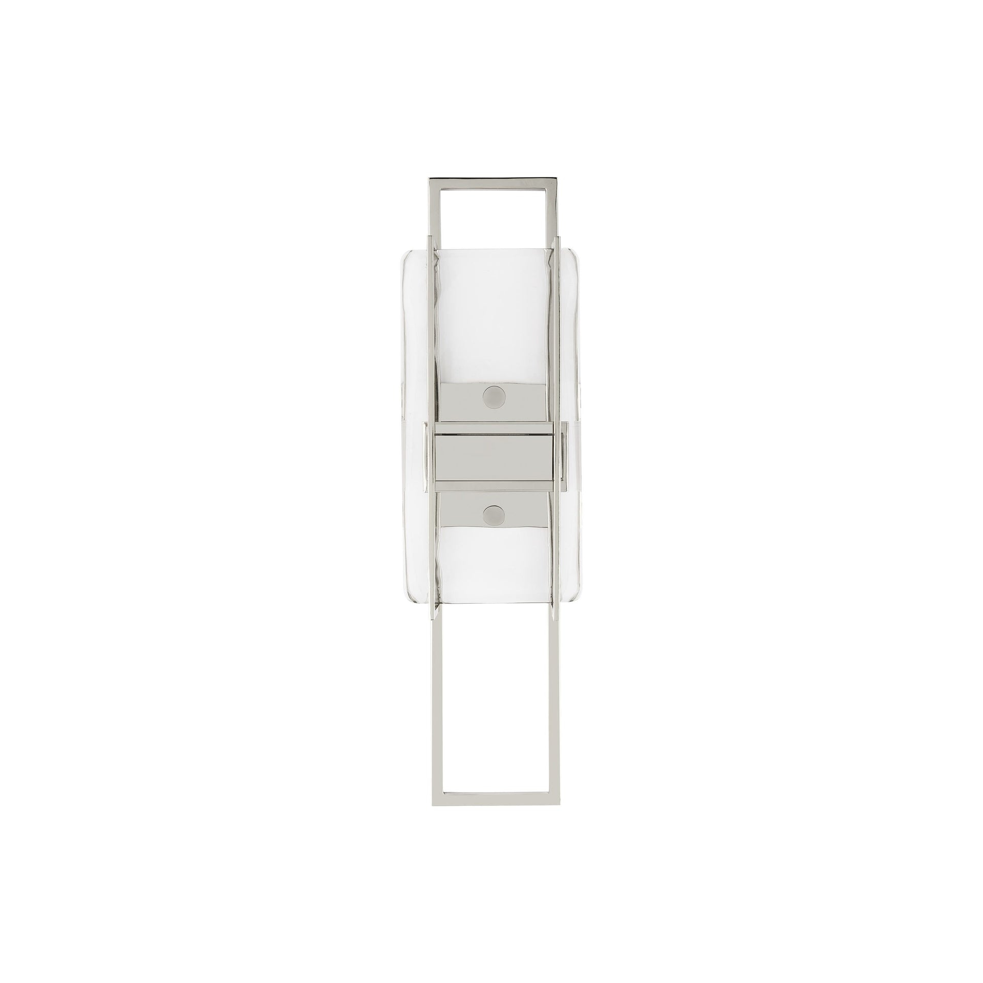 Duelle Polished Nickel Dimmable LED Wall Sconce 18" Height
