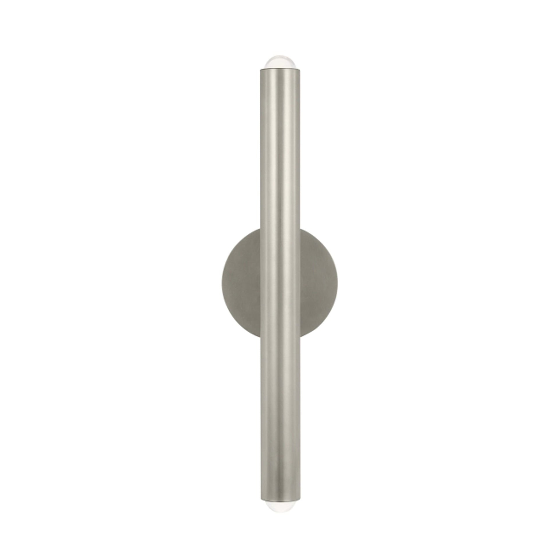 Ebell 16" Modern Dimmable LED Wall Sconce in Antique Nickel