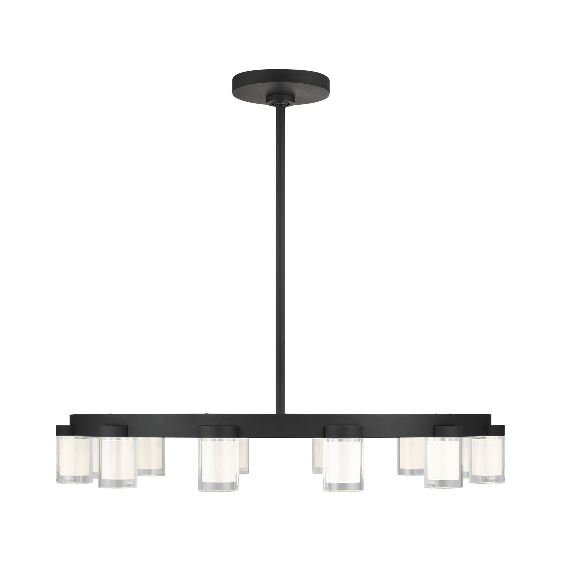 Esfera 32" Nightshade Black Crystal LED Chandelier