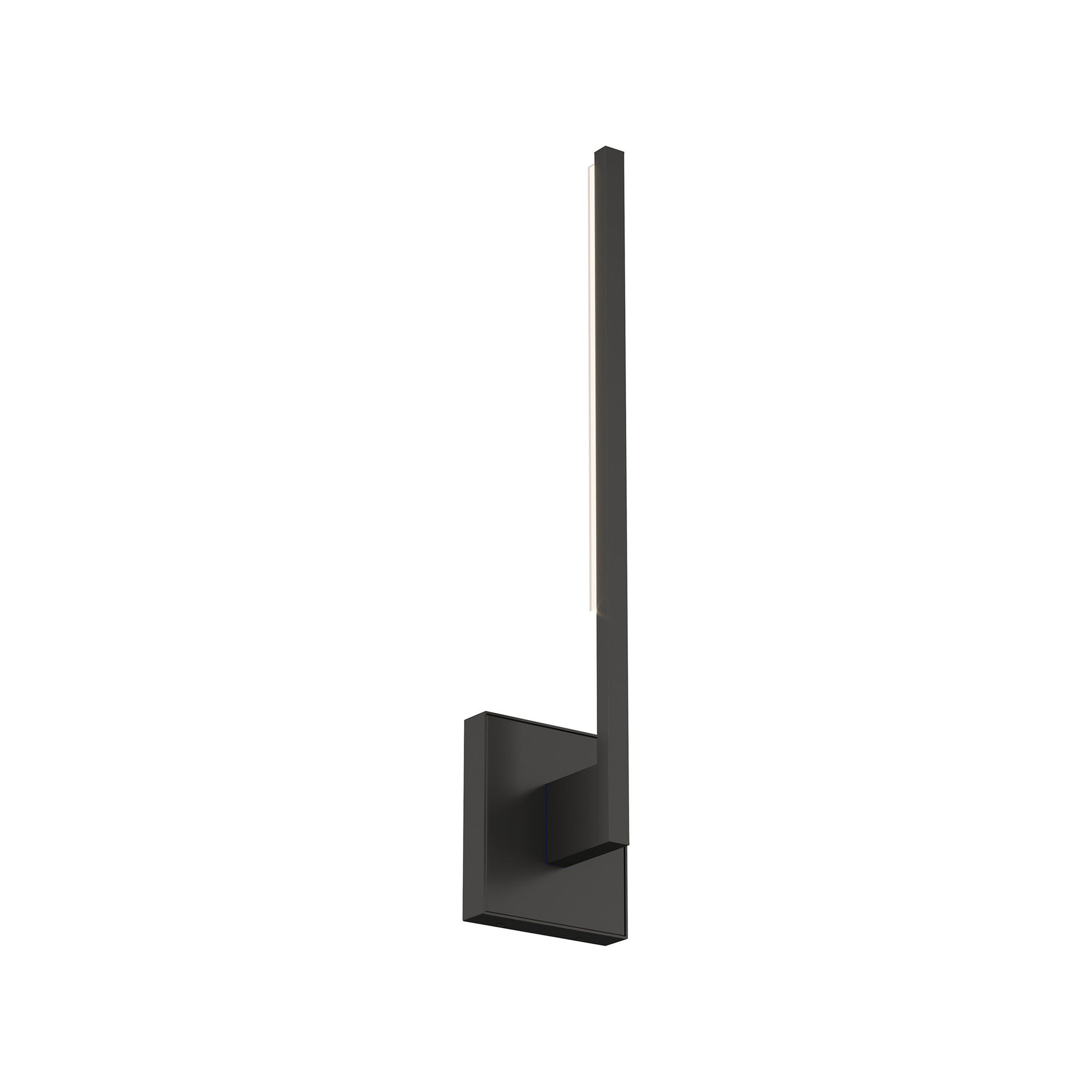 Klee Nightshade Black Dimmable LED Wall Sconce with Acrylic Shade