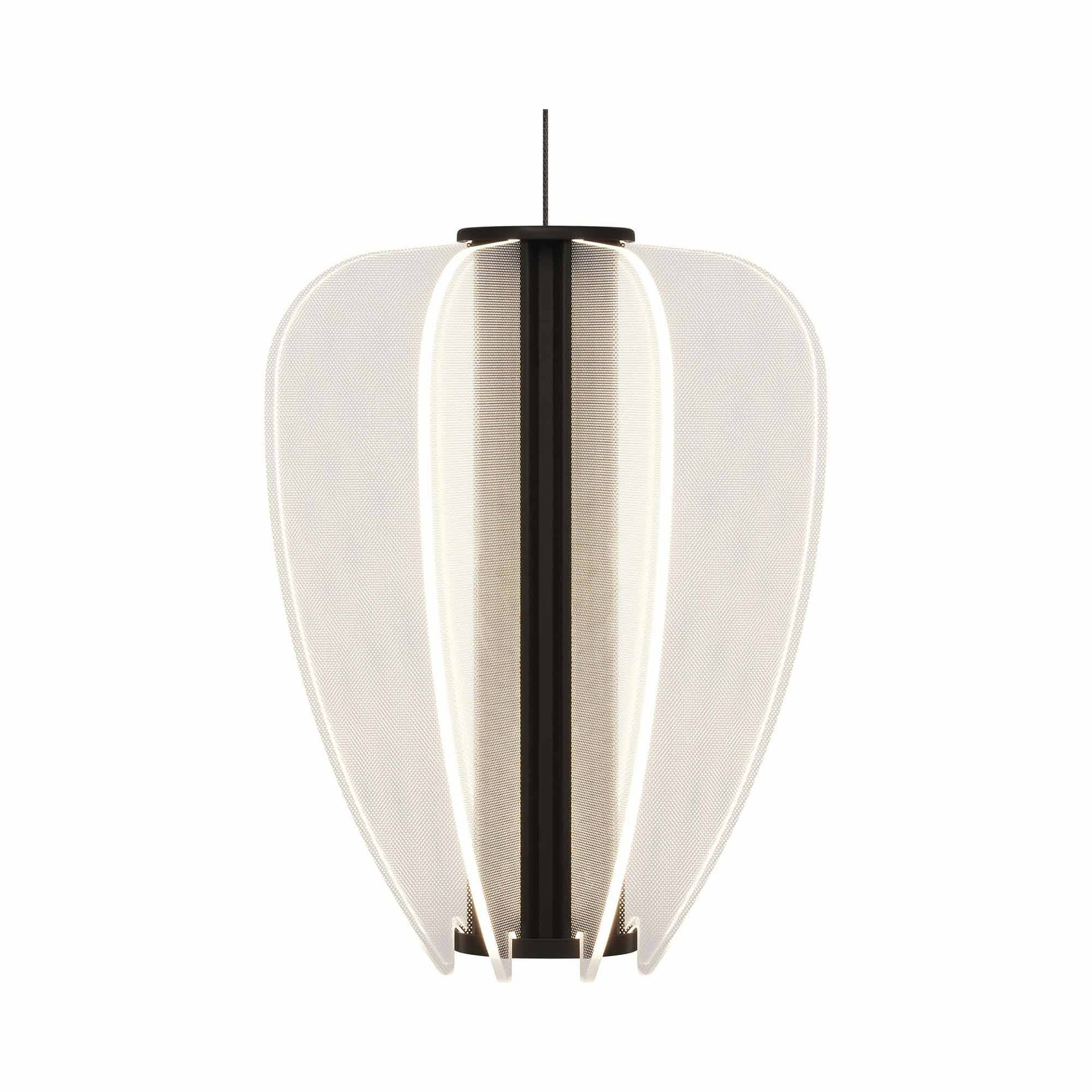 Mini Nightshade Black LED Pendant with Acrylic Shade