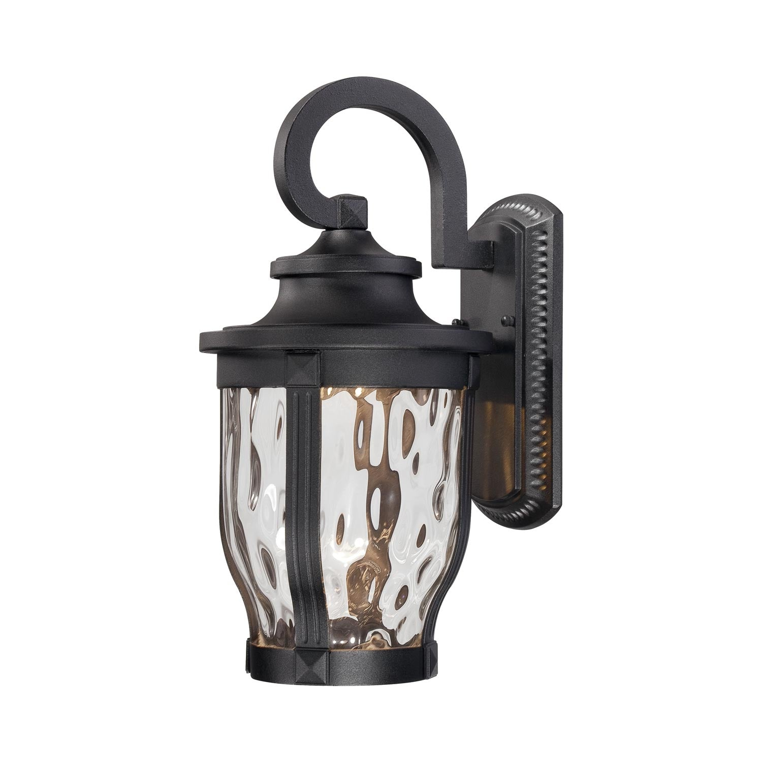 Minka Lavery Merrimack 16 1/4" High Black LED Outdoor Wall Light