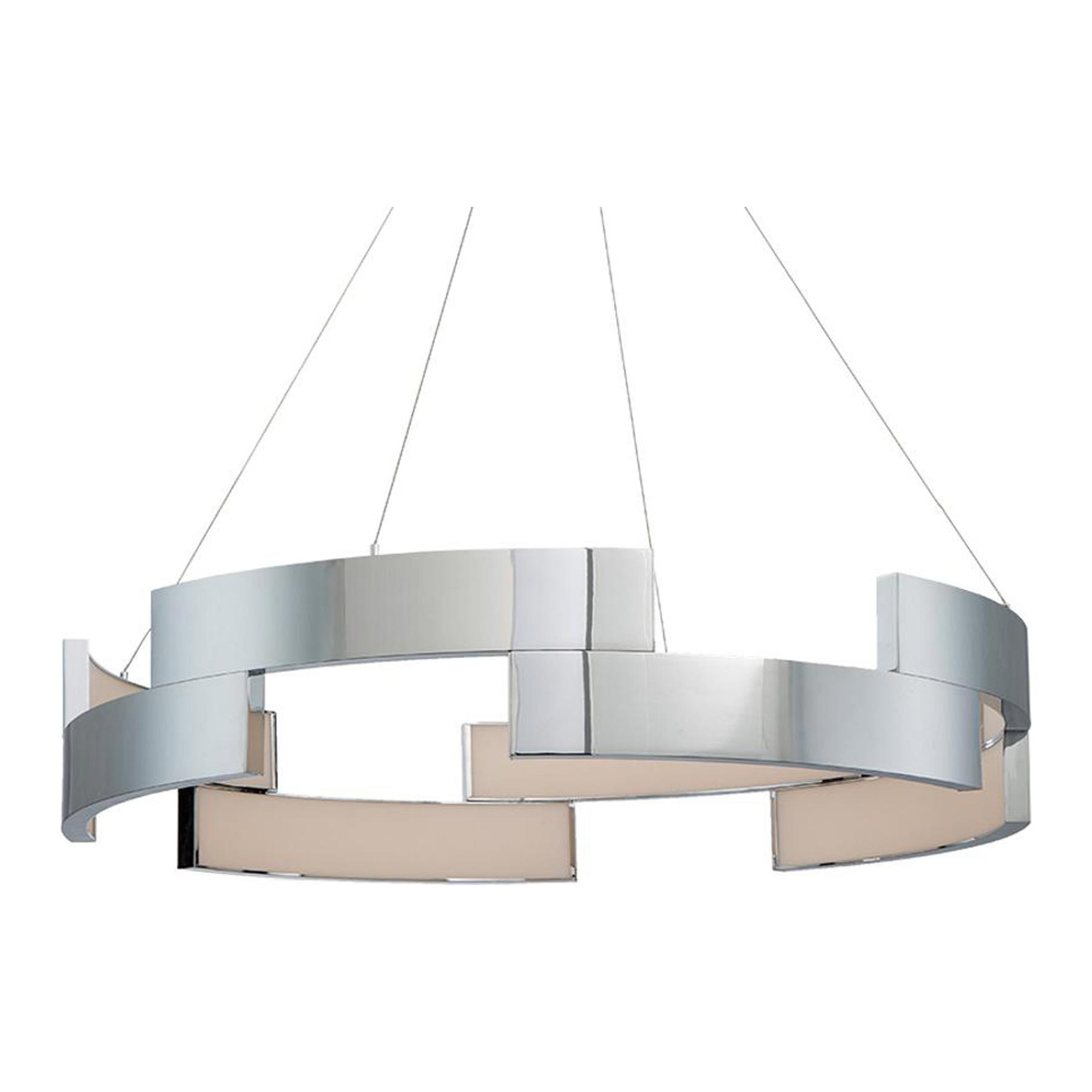 WAC Lighting Trap 38" LED 3000K Contemporary Aluminum Pendant in Chrome