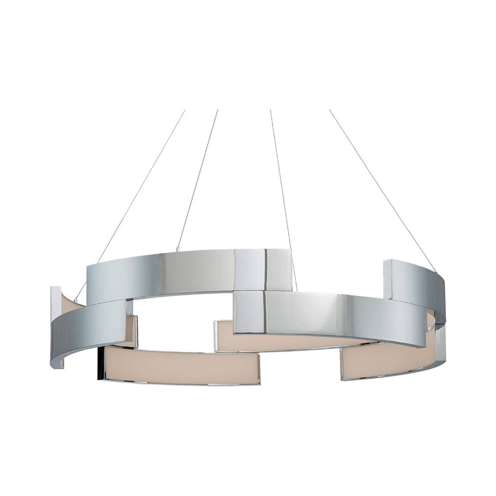 Chrome Glass LED Indoor/Outdoor Pendant Light