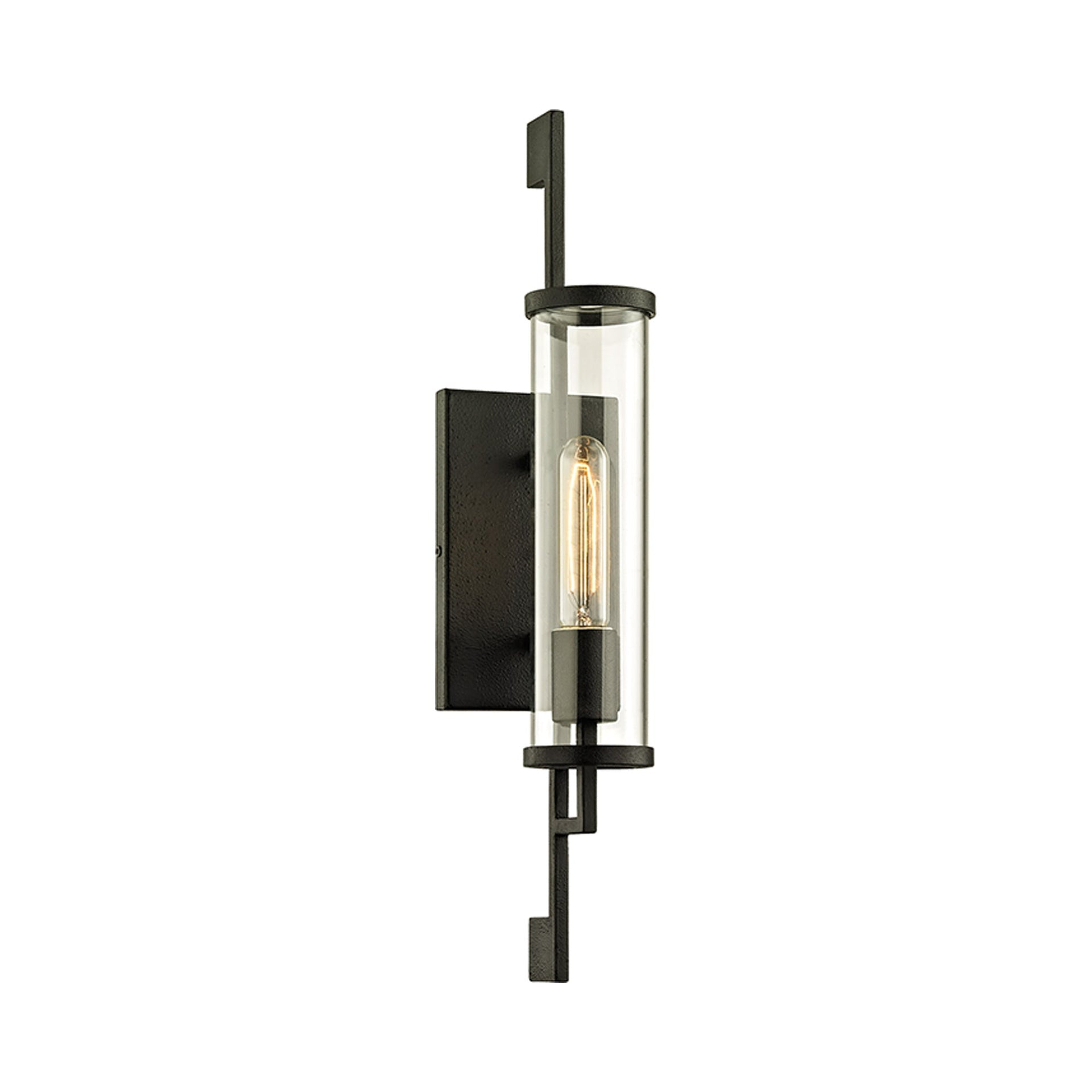Troy Lighting Park Slope 1 - Light Wall Light in  Iron Clear Shade