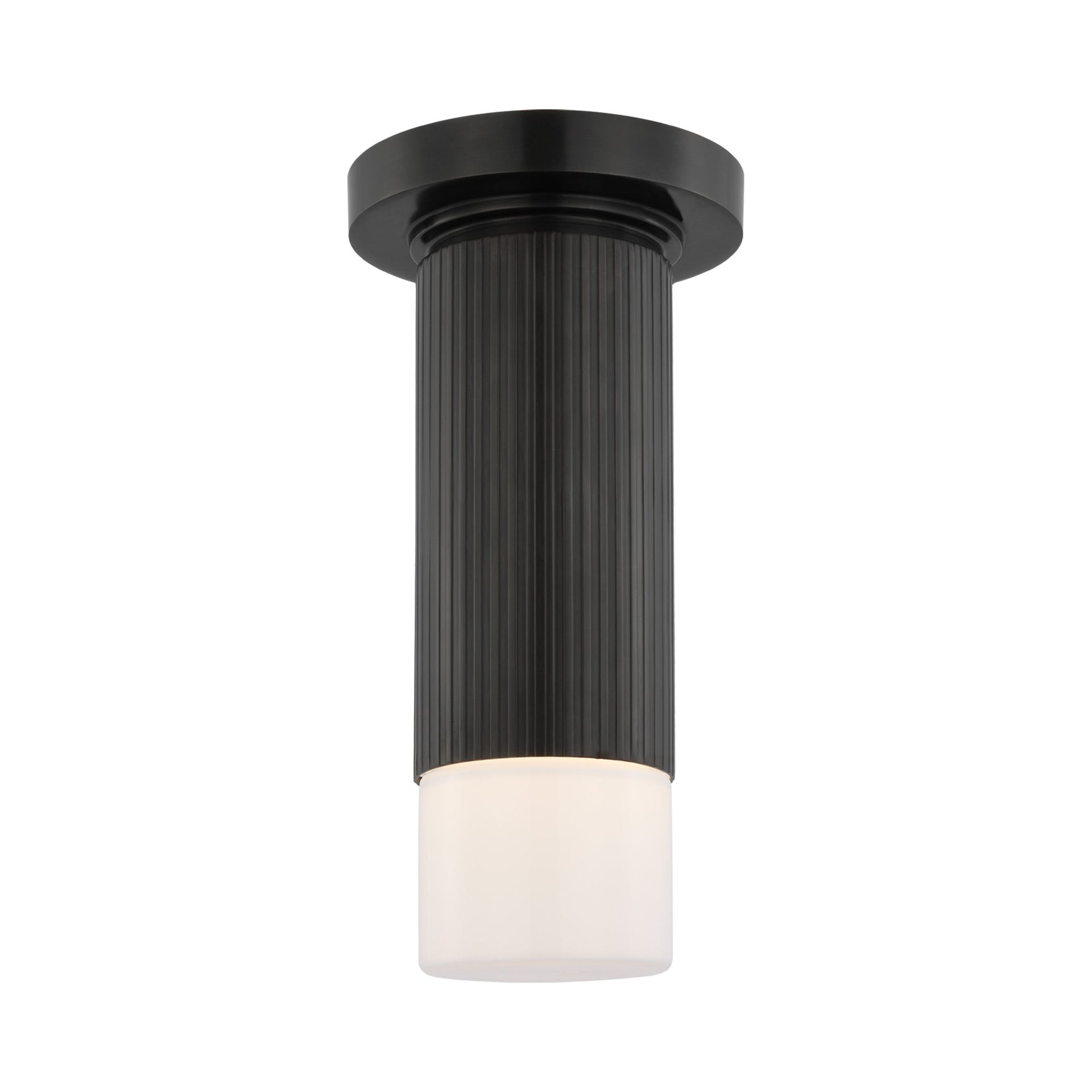 Ace Bronze and Glass LED Flush Mount Light