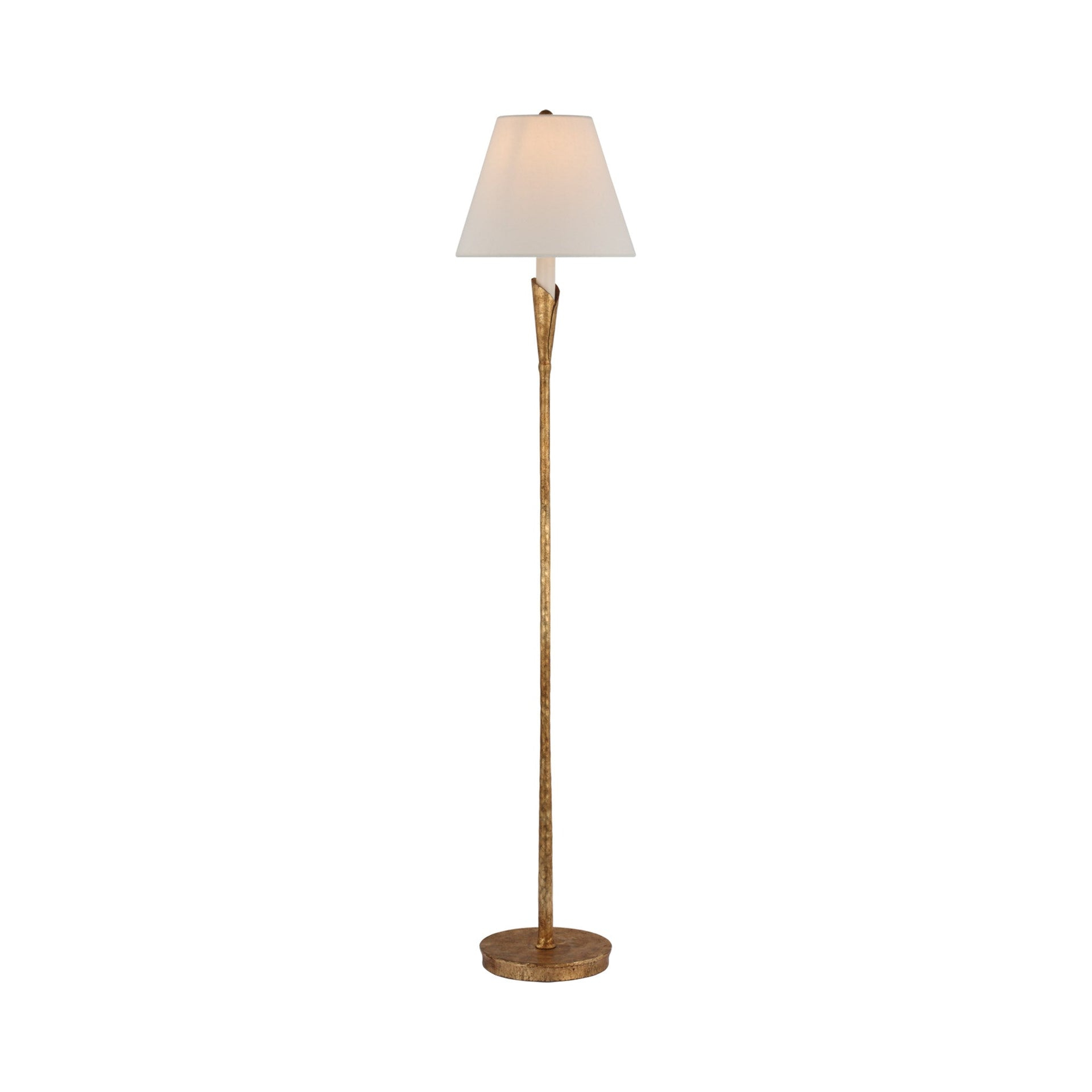 Edison Adjustable 52" Gilded Iron Outdoor Floor Lamp