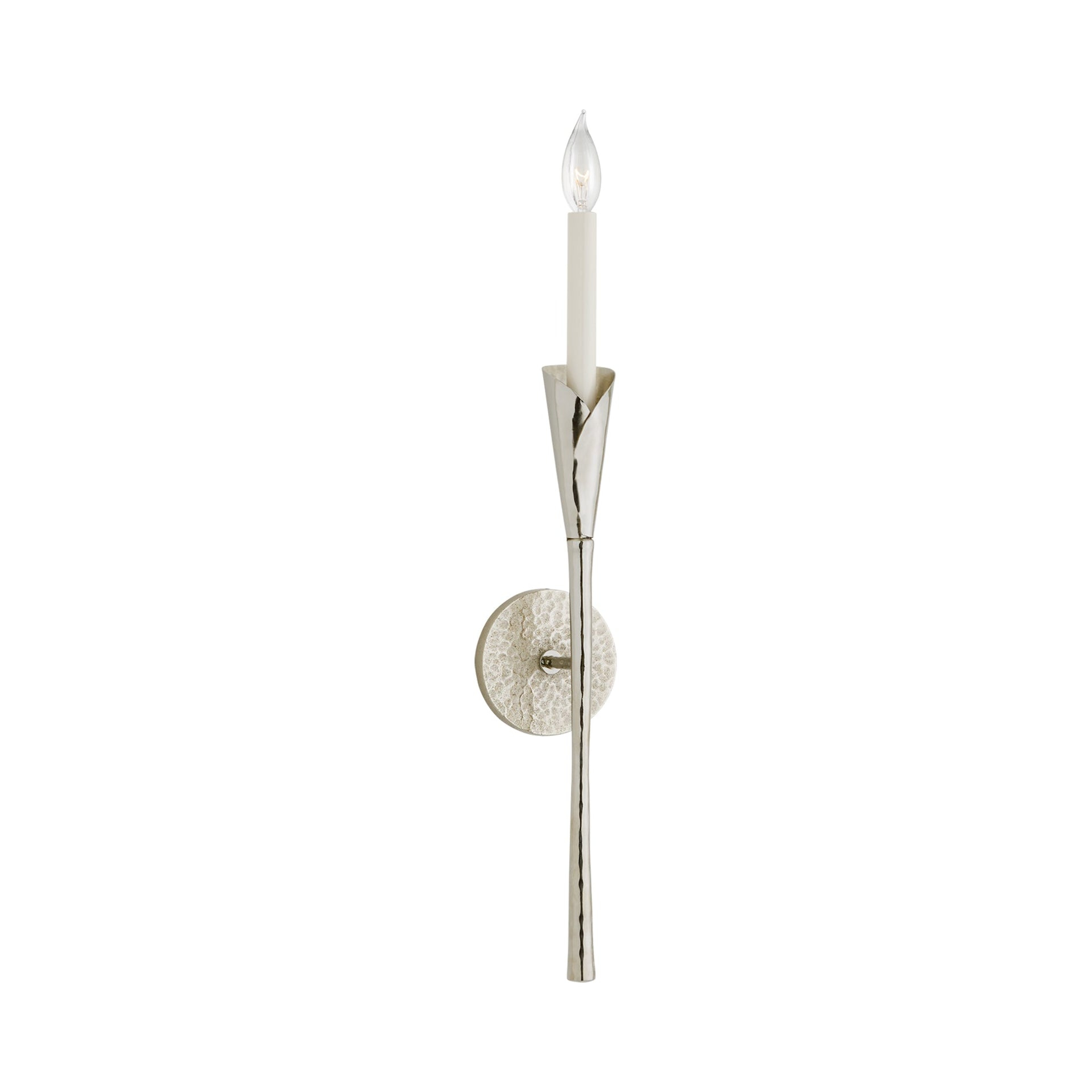 Aiden 22.75" Polished Nickel Dimmable Sconce