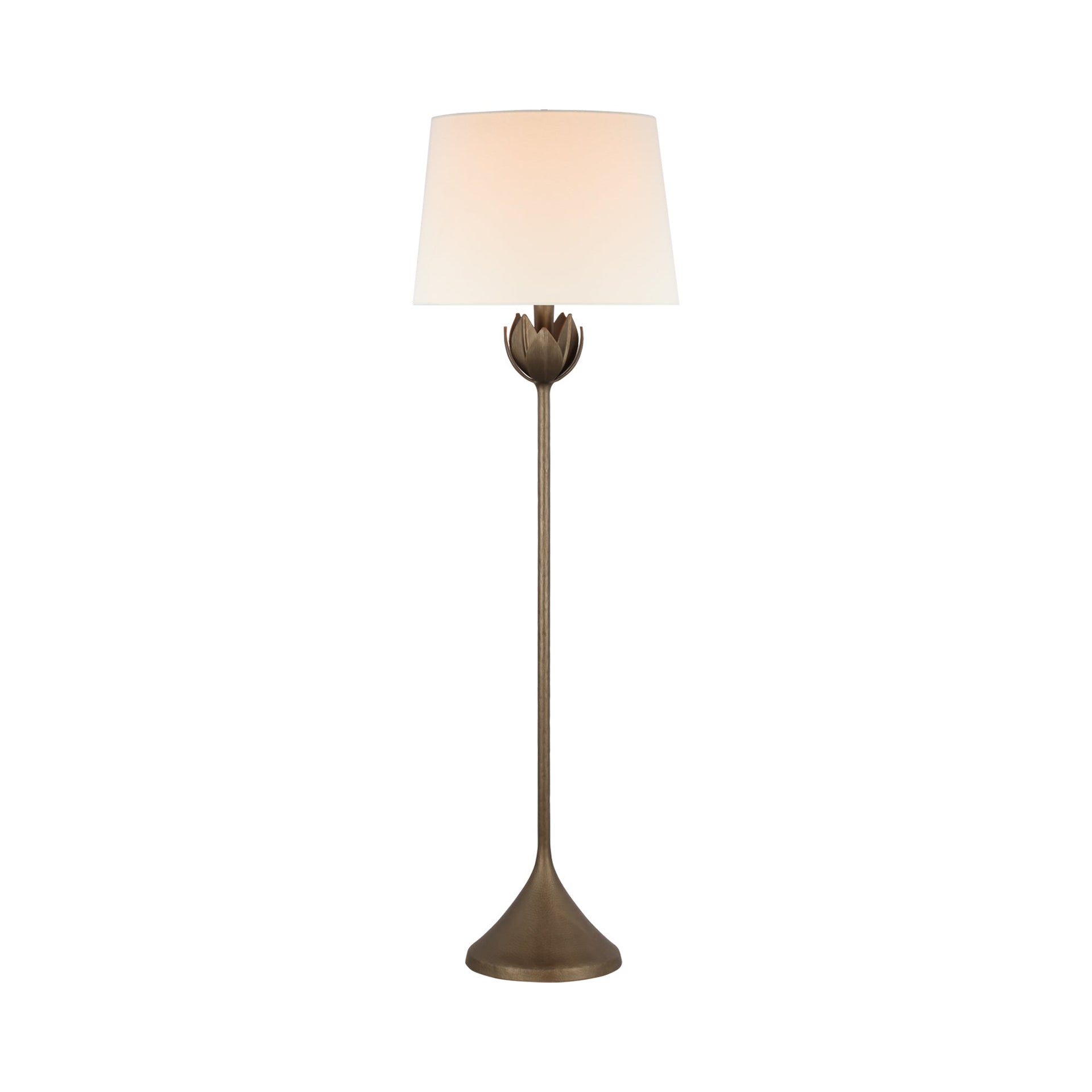Alberto Adjustable 60'' Antique Bronze Leaf Outdoor Floor Lamp