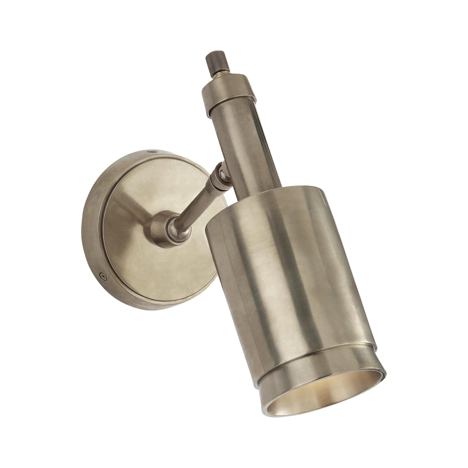 Anders 10.75'' Black and Antique Nickel Dimmable Sconce