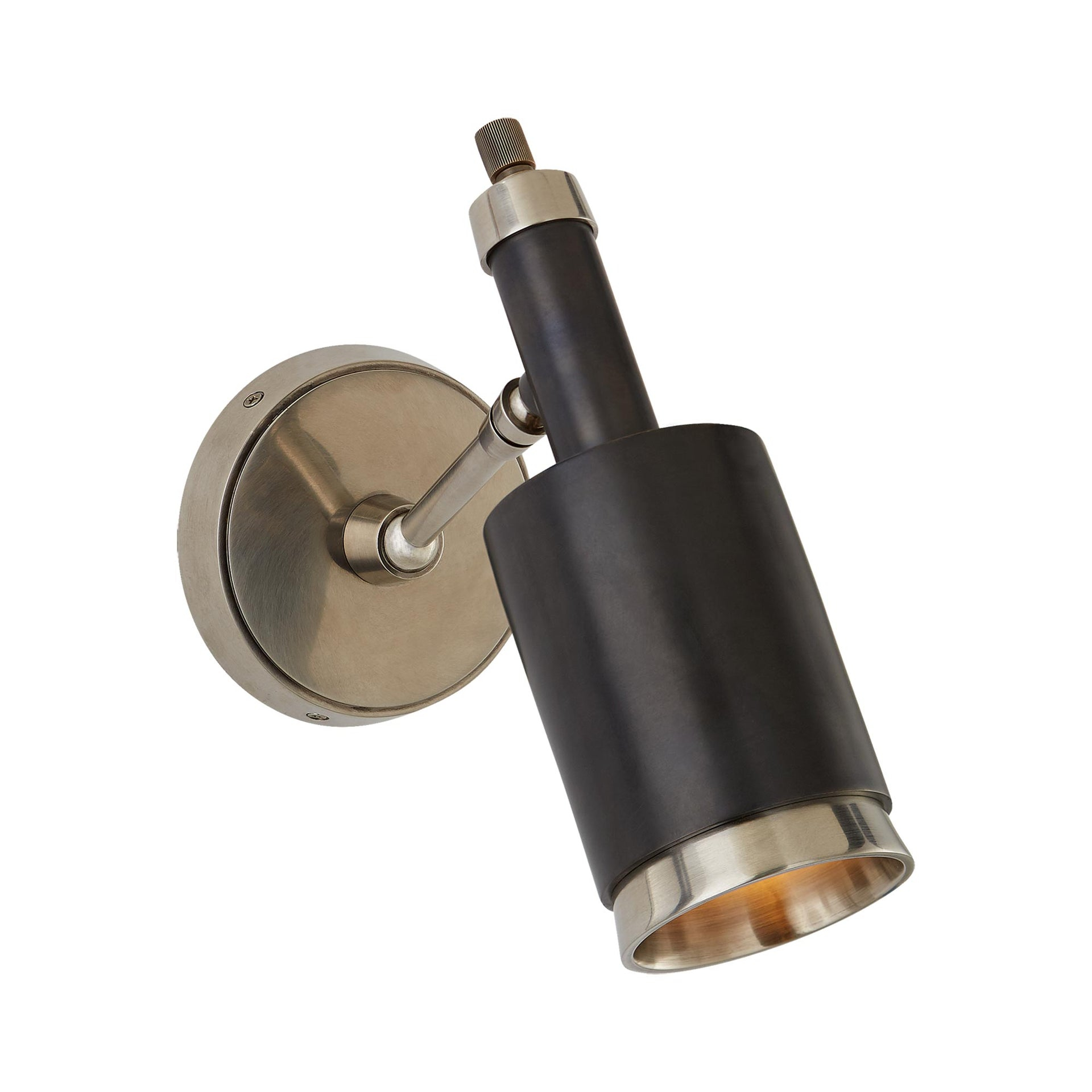 Anders Bronze & Black Adjustable Dimmable Sconce 10.75"