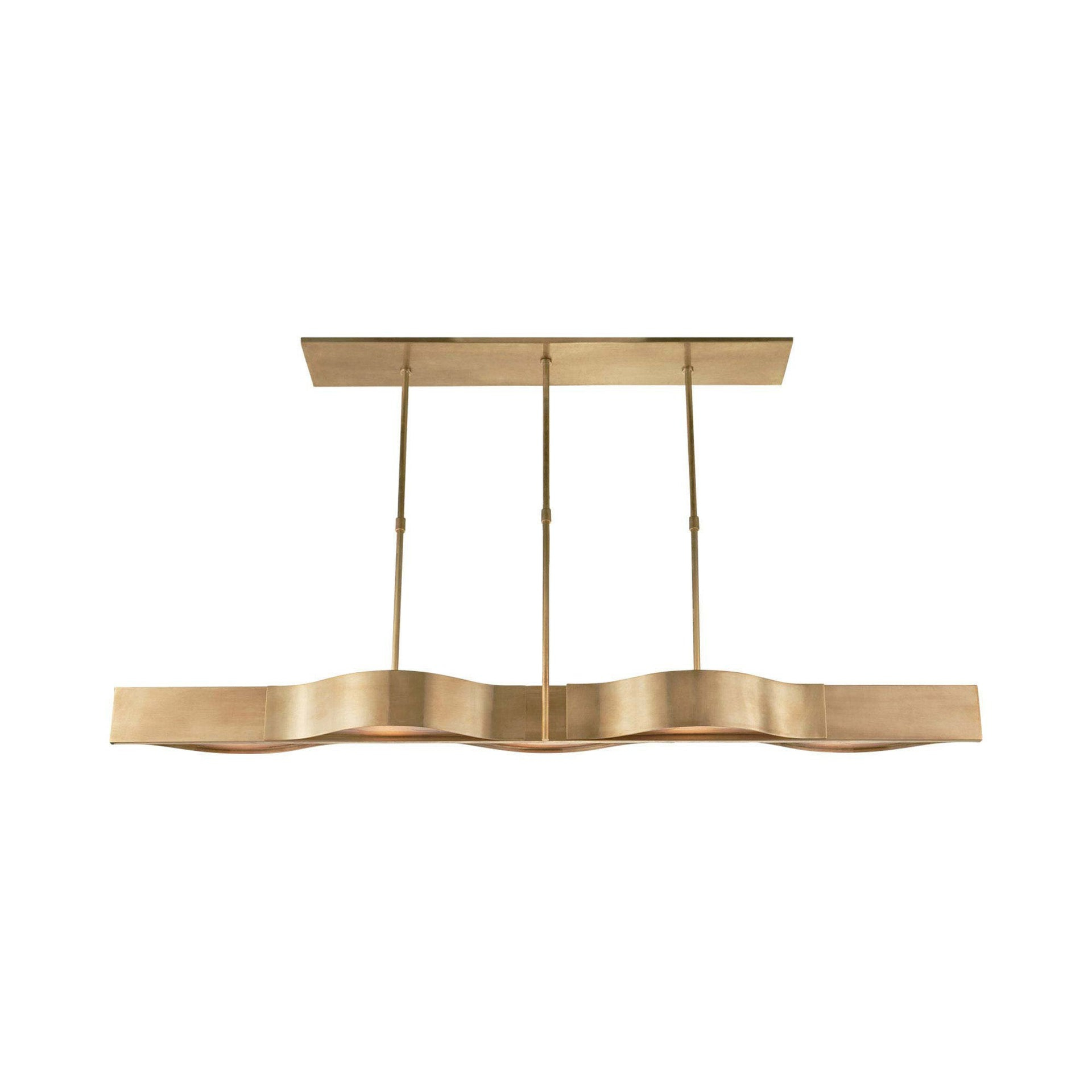 Antique Burnished Brass 60" Linear LED Pendant Light