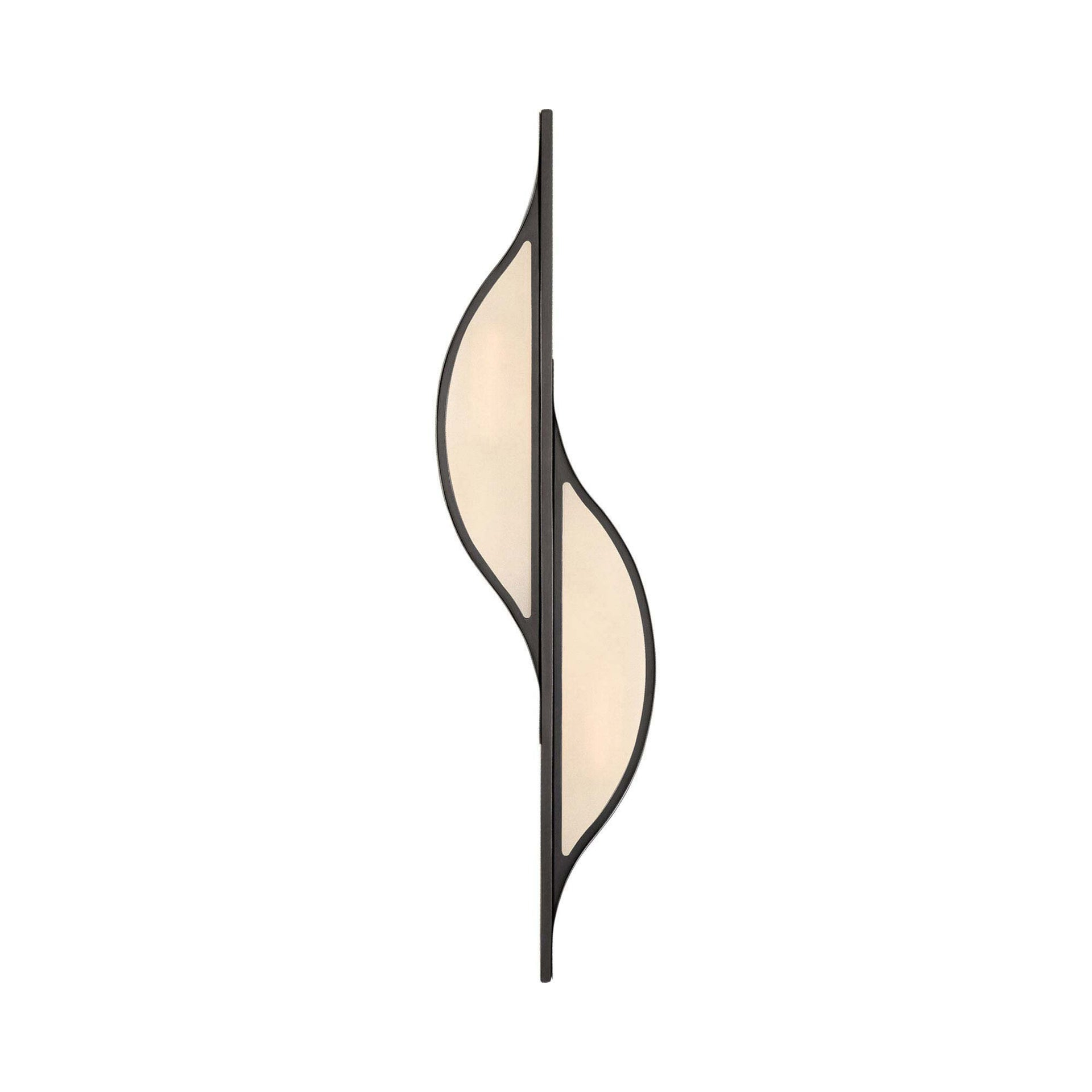 Avant 2-Light Bronze Flush Mounted Sconce with Dimmable Energy Star