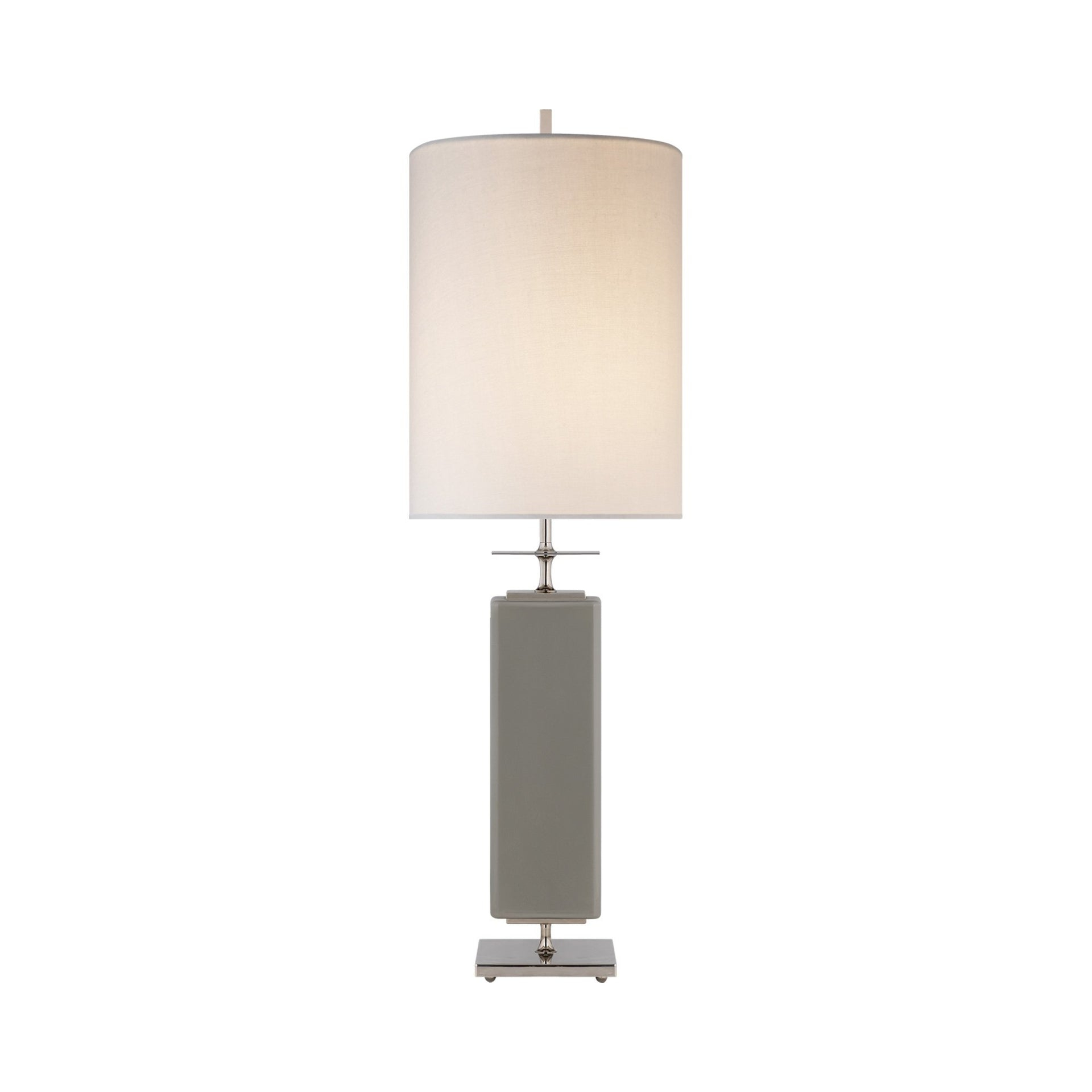 Beekman Adjustable Grey Outdoor Table Lamp with Cream Shade