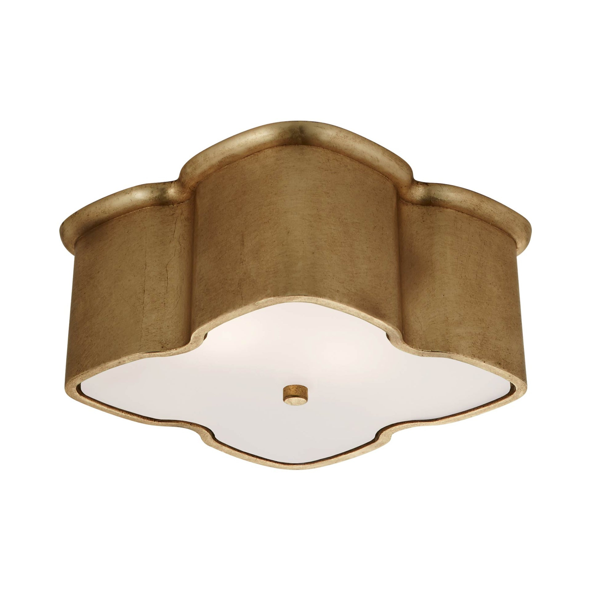 Bolsena Clover Gild Flush Mount Ceiling Light, 11.75 in