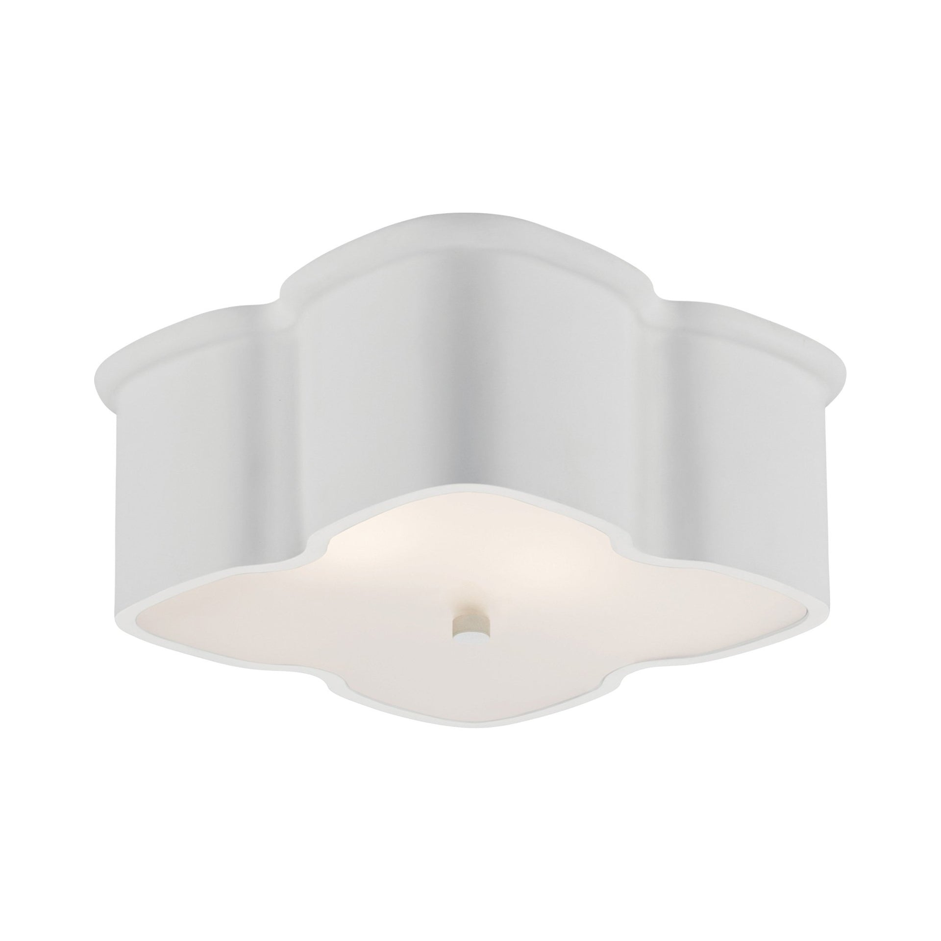 Bolsena Clover 5.75'' Plaster White Flush Mount Ceiling Light