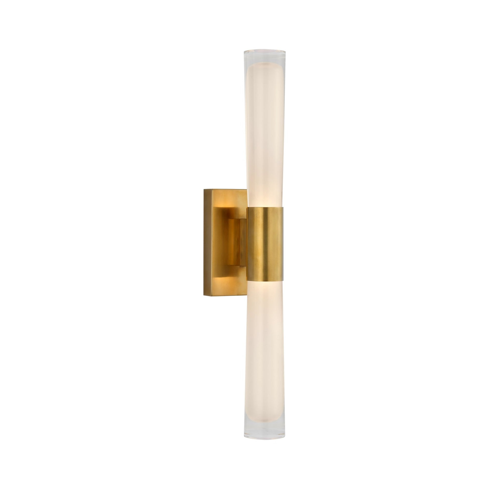 Hand-Rubbed Antique Brass and Bronze Dimmable Sconce