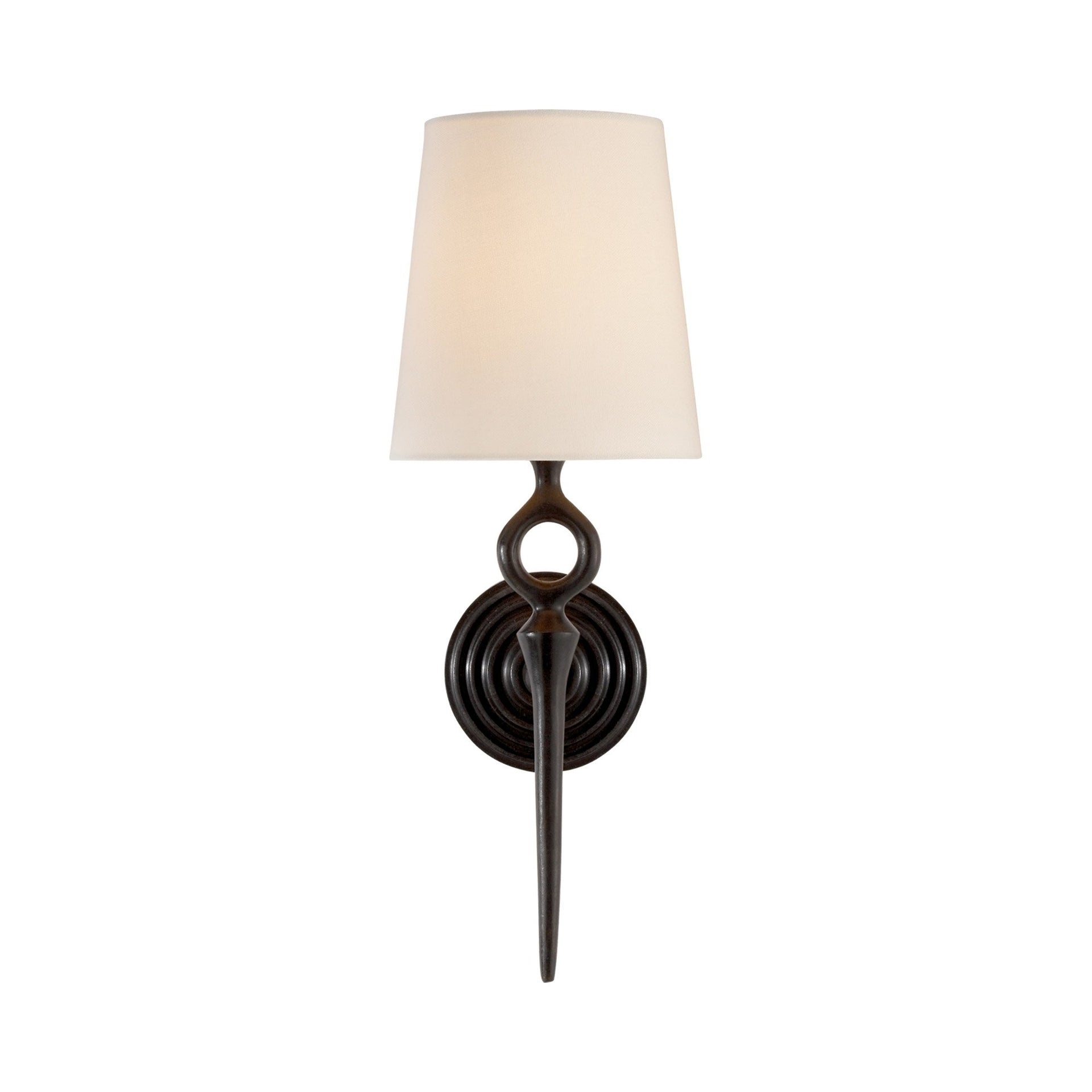 18" Silver and Black Dimmable Electric Wall Sconce