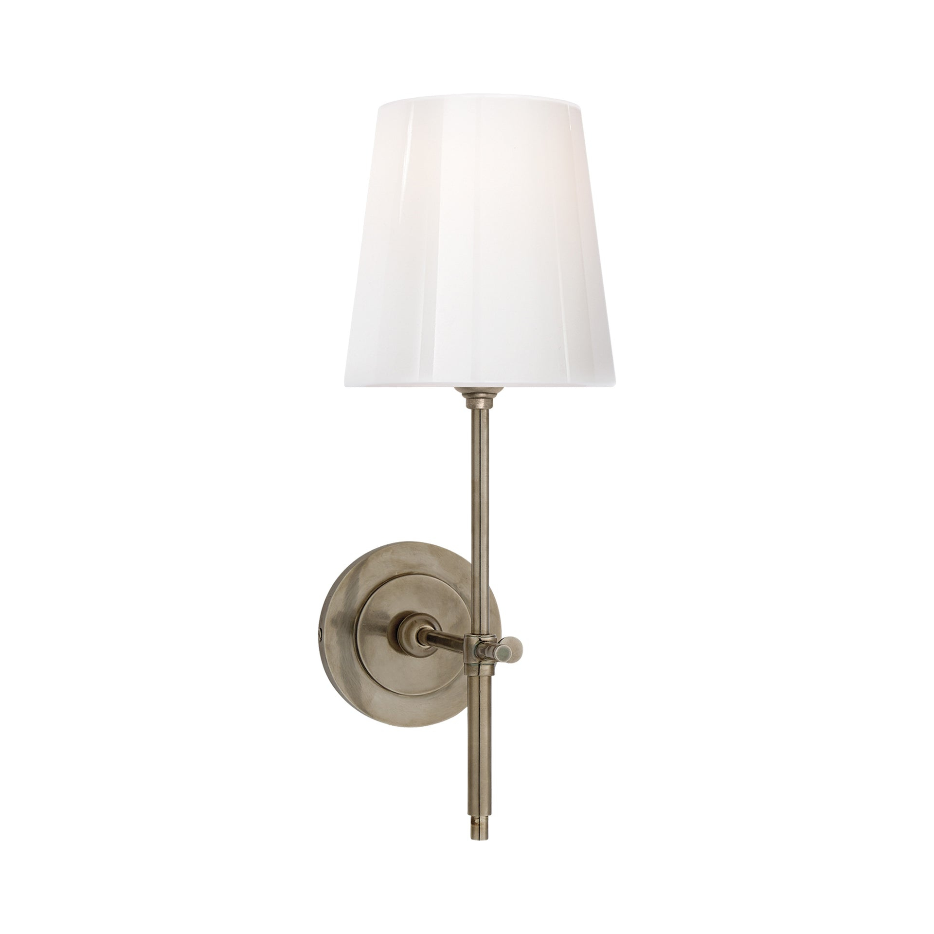 Elegant Bryant Antique Nickel 14.5" Wall Sconce Light
