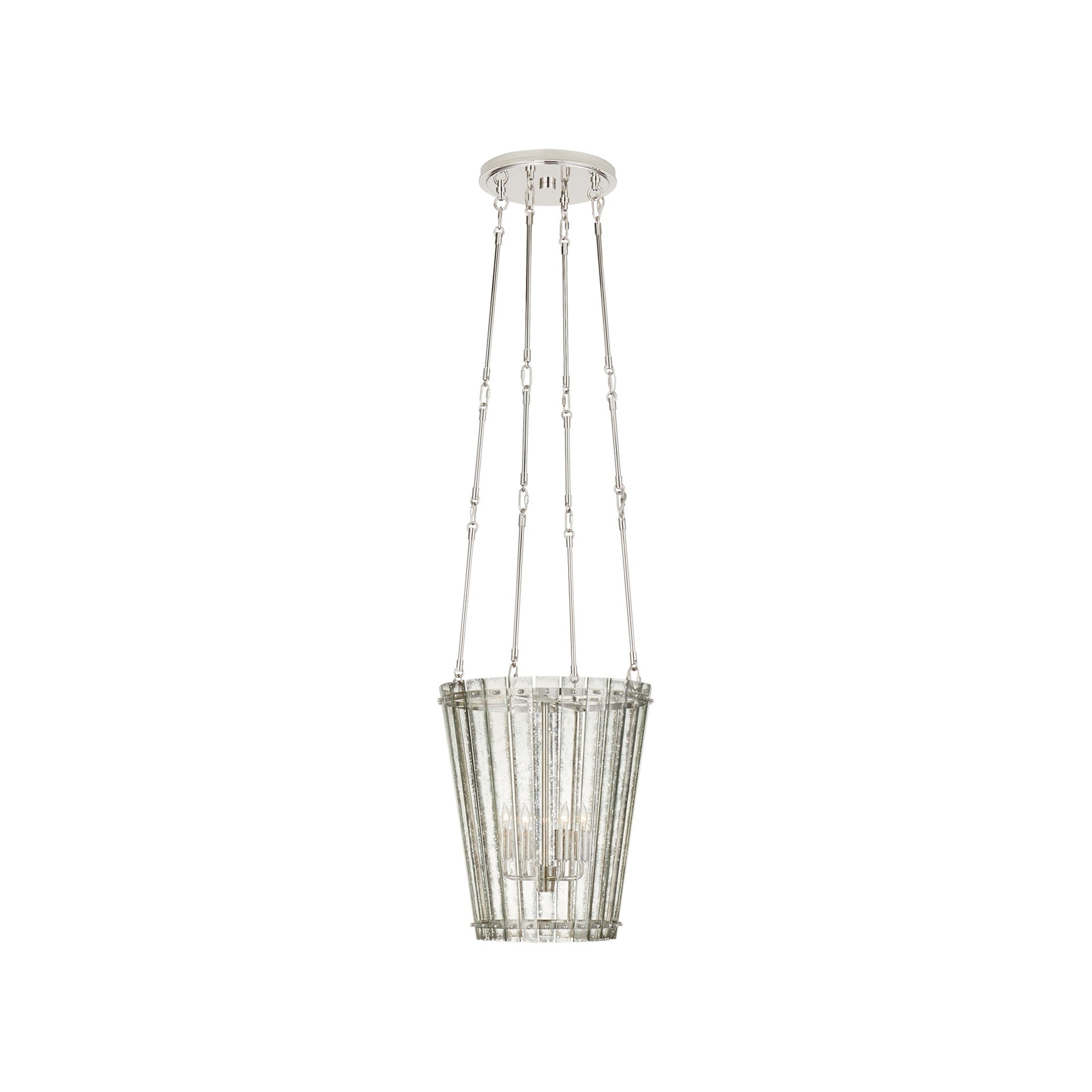 Mini Nickel Crystal Candle Chandelier with Plug-in